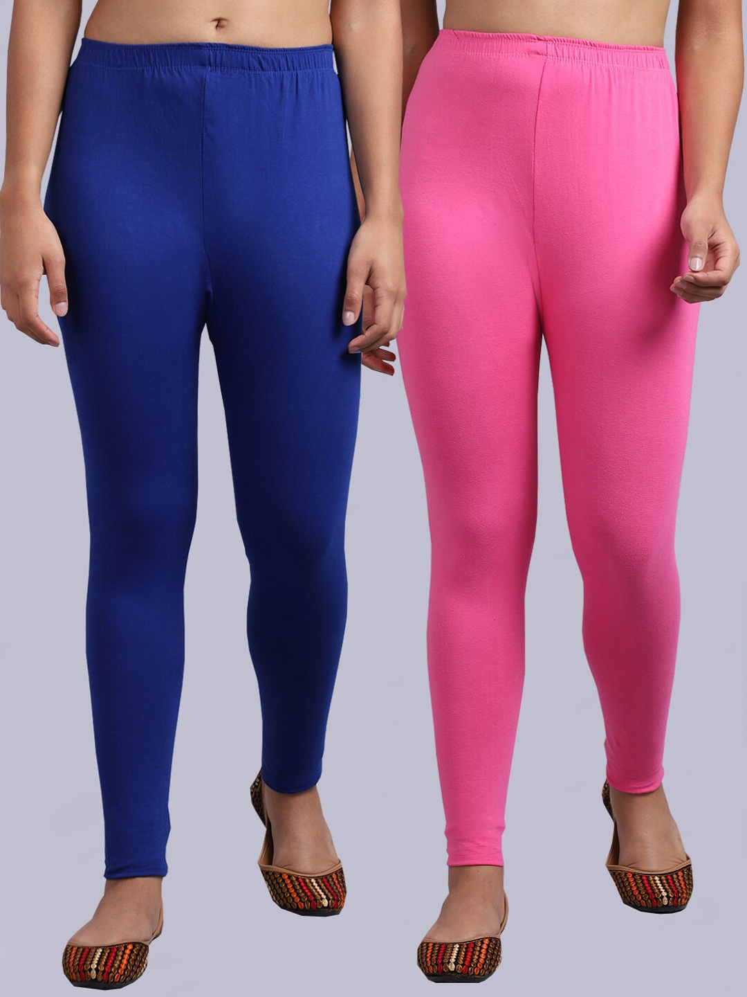

Jinfo Pack Of 2 Ankle-Length Leggings, Blue
