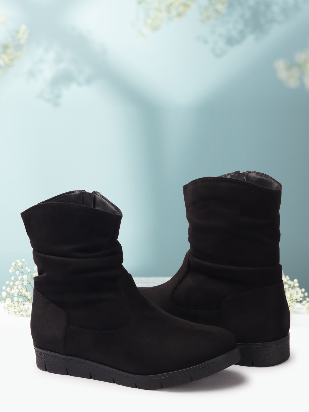 

ELLE Women Mid-Top Chelsea Boots, Black