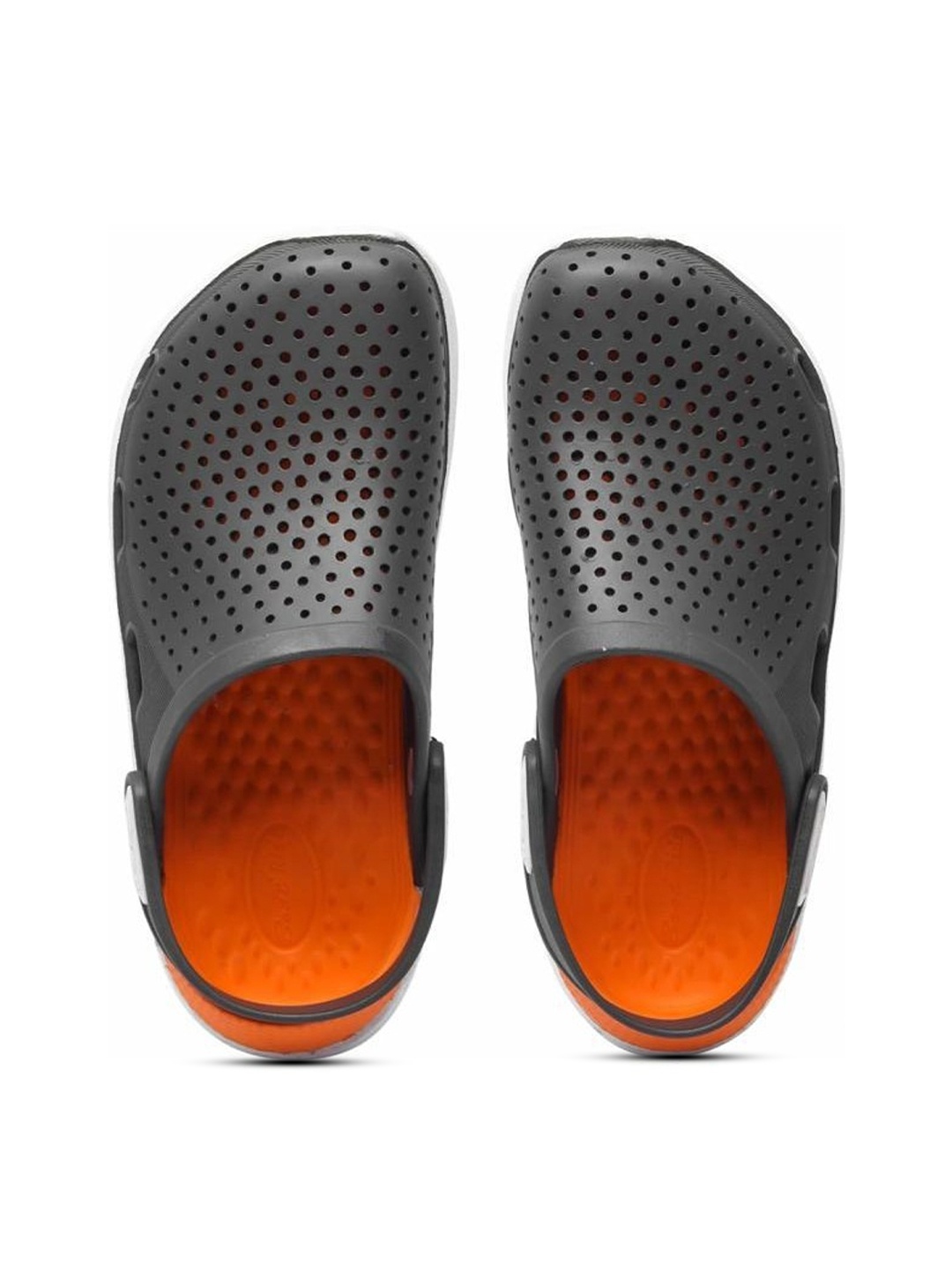 

CASSIEY Men Colourblocked Lightweight Croslite Clogs, Orange