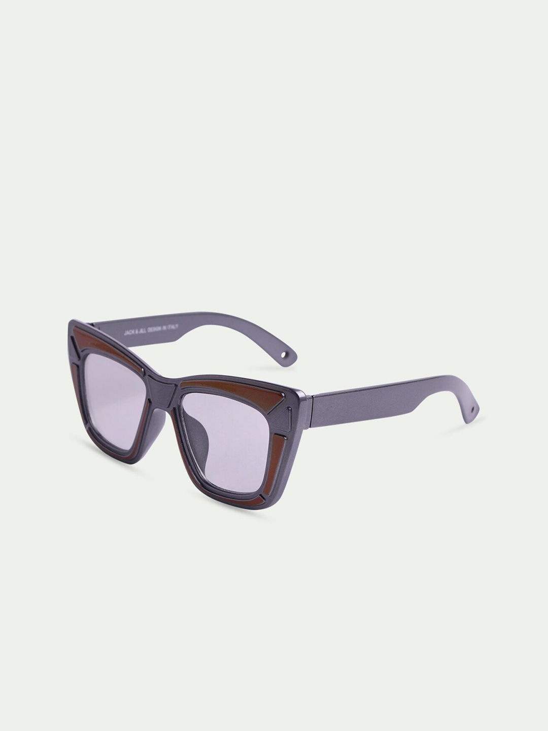 

DukieKooky Lens & Square Sunglasses with UV Protected Lens-DKSG381, Grey