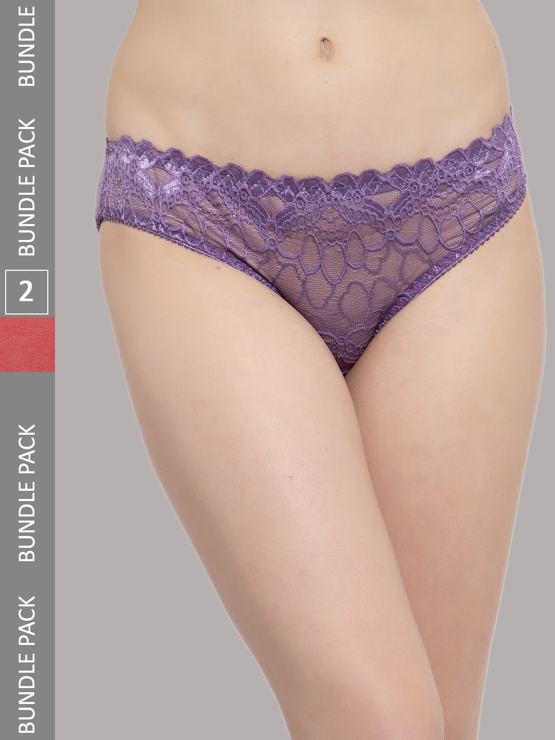 

PrettyCat Women Pack Of 2 Assorted Bikini Briefs