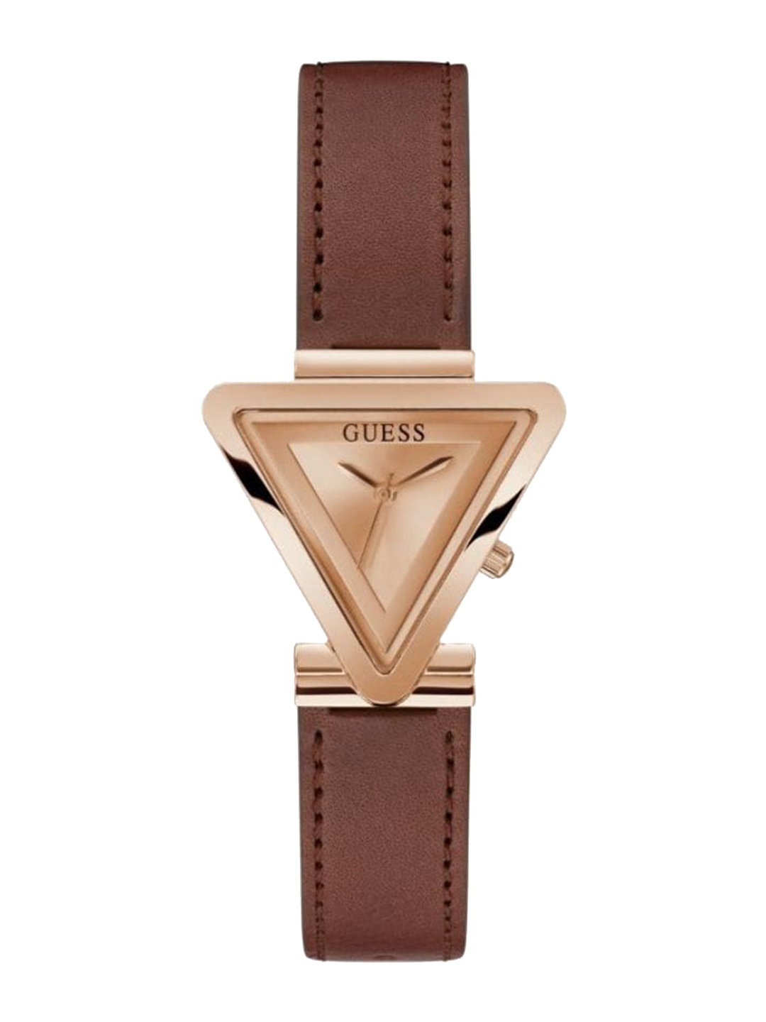 

GUESS Women Rose Gold-Toned Dial & Brown Straps Analogue Watch GW0548L2