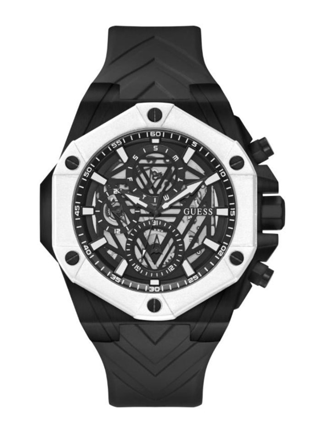 

GUESS Men Dial & Straps Analogue Watch GW0579G1, Black