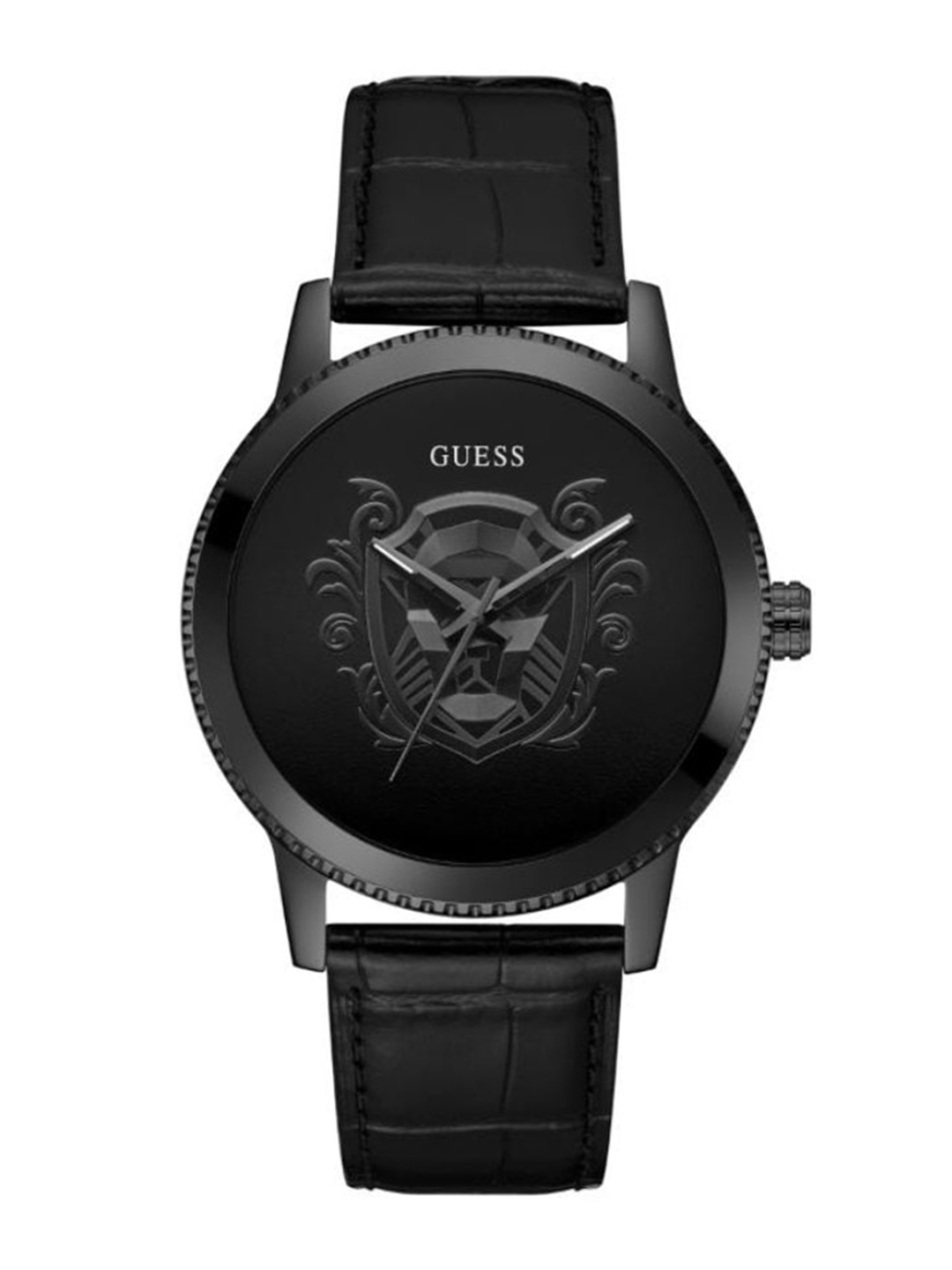 

GUESS Men Black Dial & Leather Straps Analogue Watch GW0566G2
