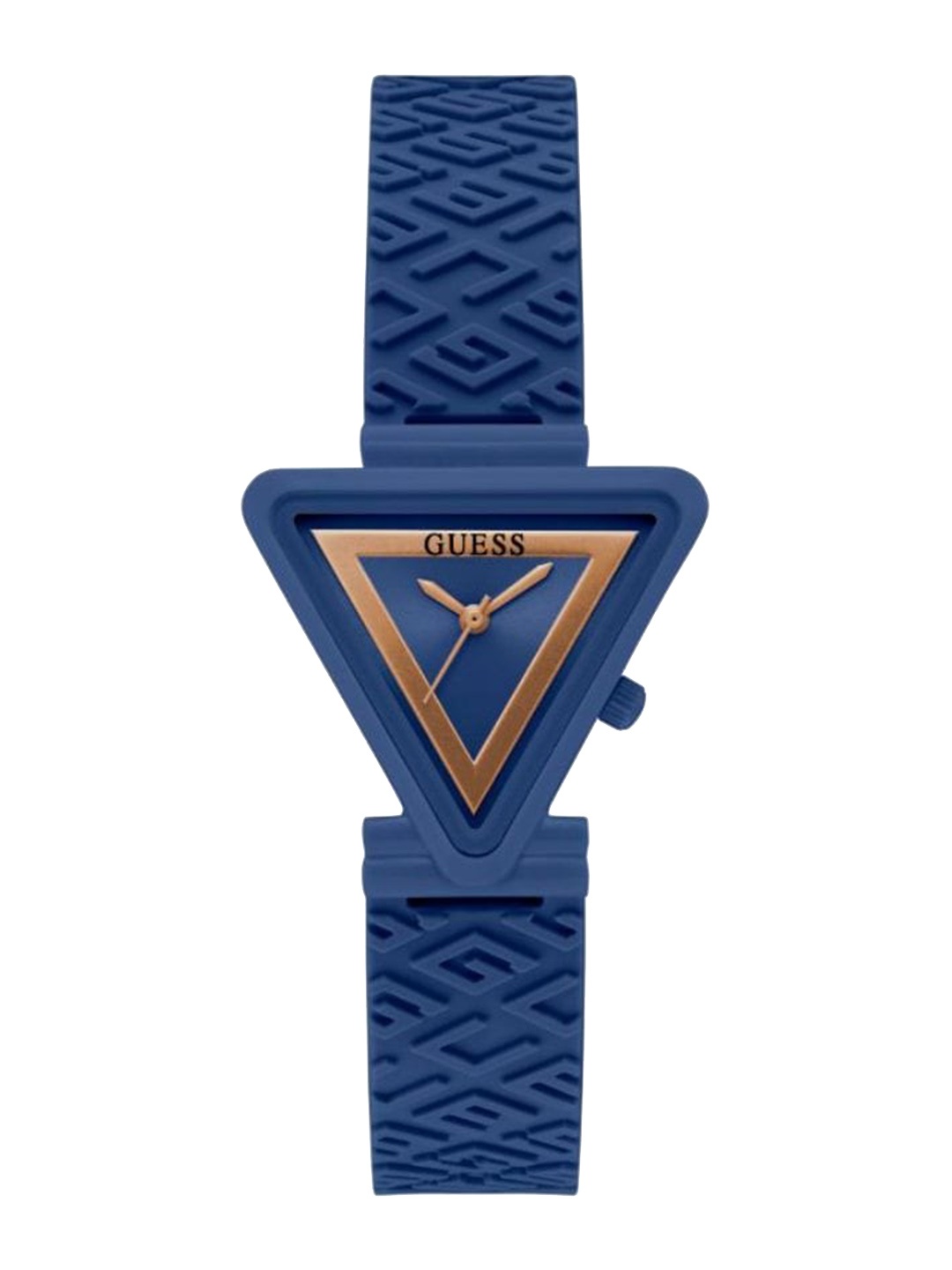 

GUESS Women Asymmetric Dial & Strap Analogue Watch GW0543L7, Blue