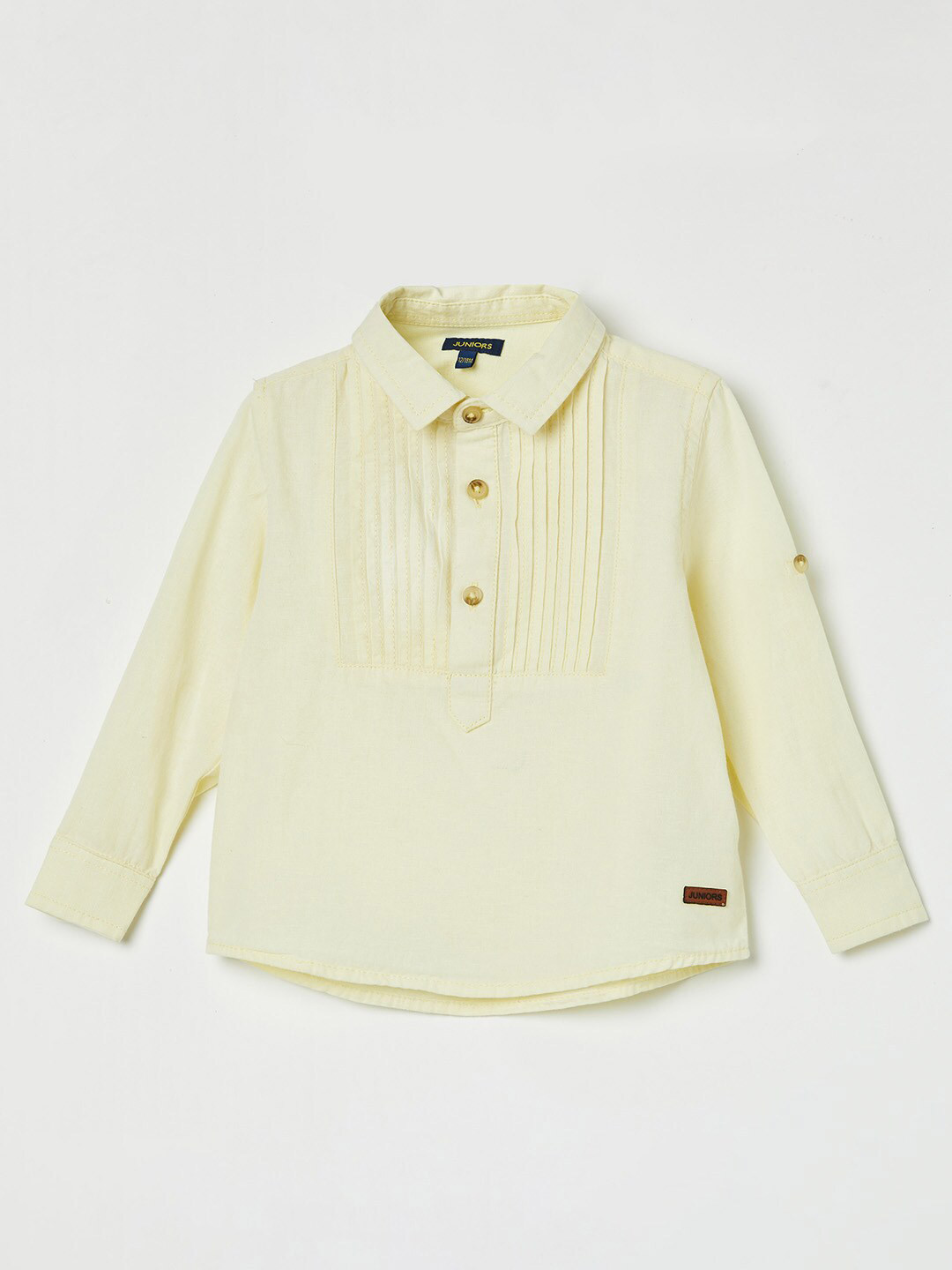 

Juniors by Lifestyle Boys Striped Casual Cotton Shirt, Yellow