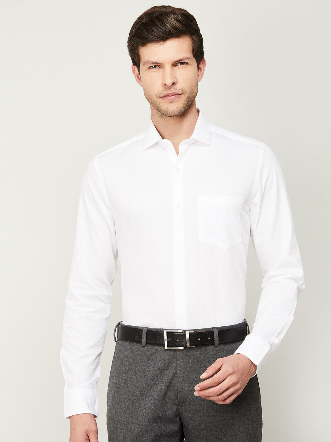 

CODE by Lifestyle Men Slim Fit Formal Shirt, White