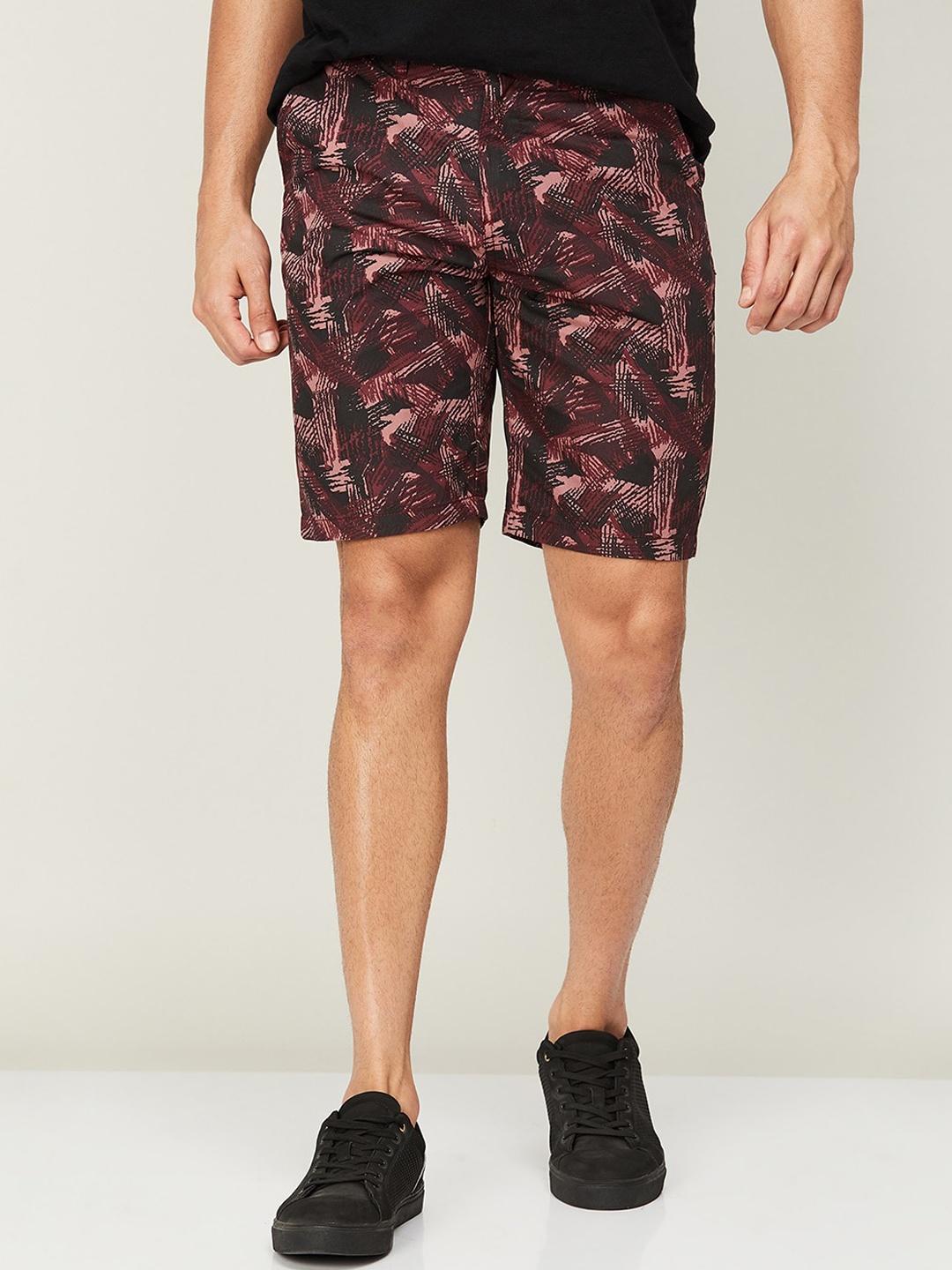 

Fame Forever by Lifestyle Men Abstract Printed Shorts, Purple