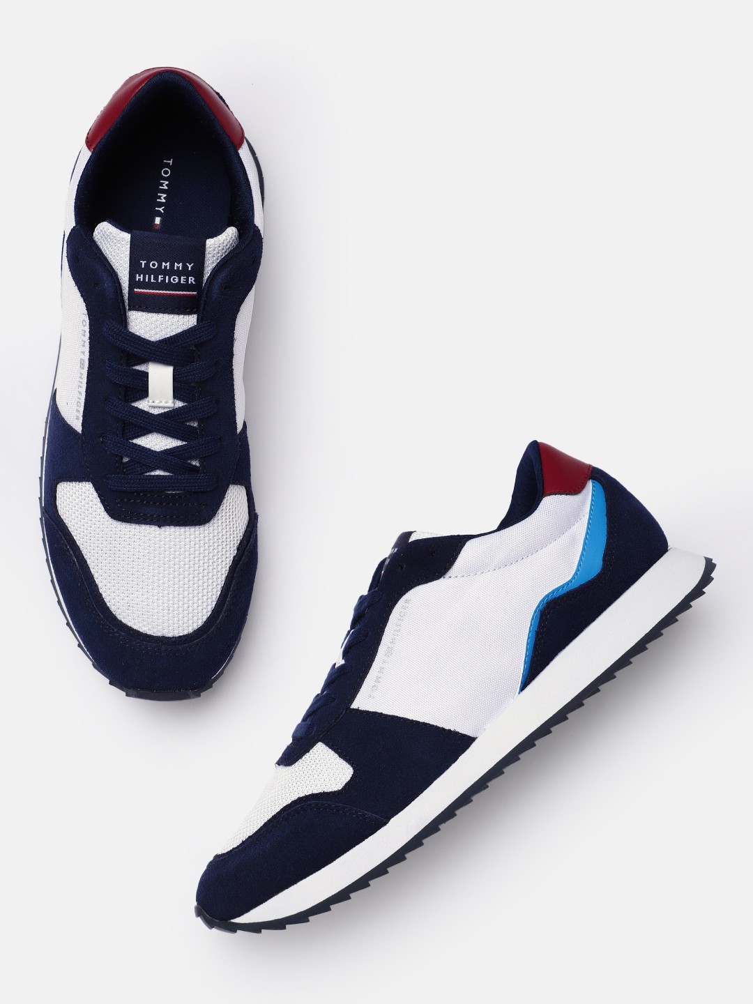 

Tommy Hilfiger Men Solid Regular Runner Sneakers, White