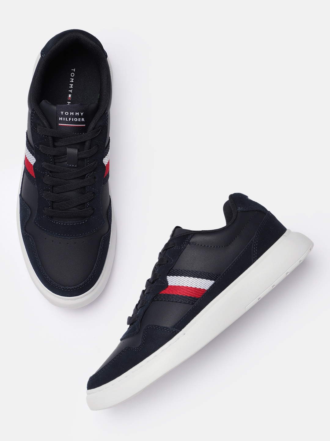 

Tommy Hilfiger Men Perforations Lightweight Regular Sneakers, Navy blue