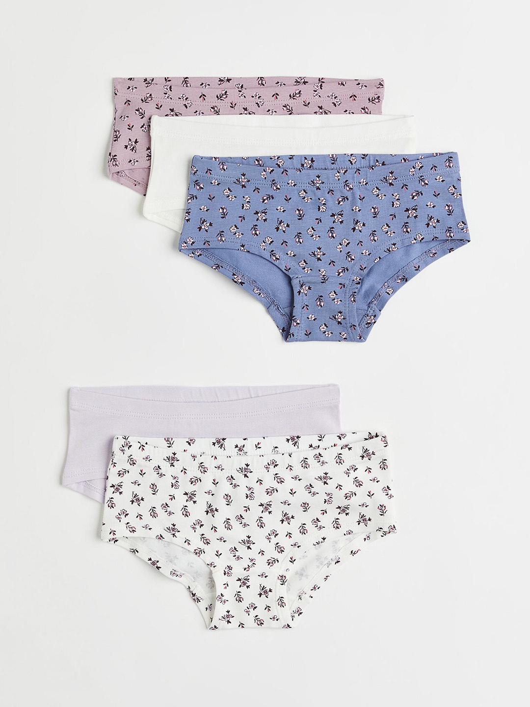 

H&M Girls 5-Pack Hipster Briefs, Blue