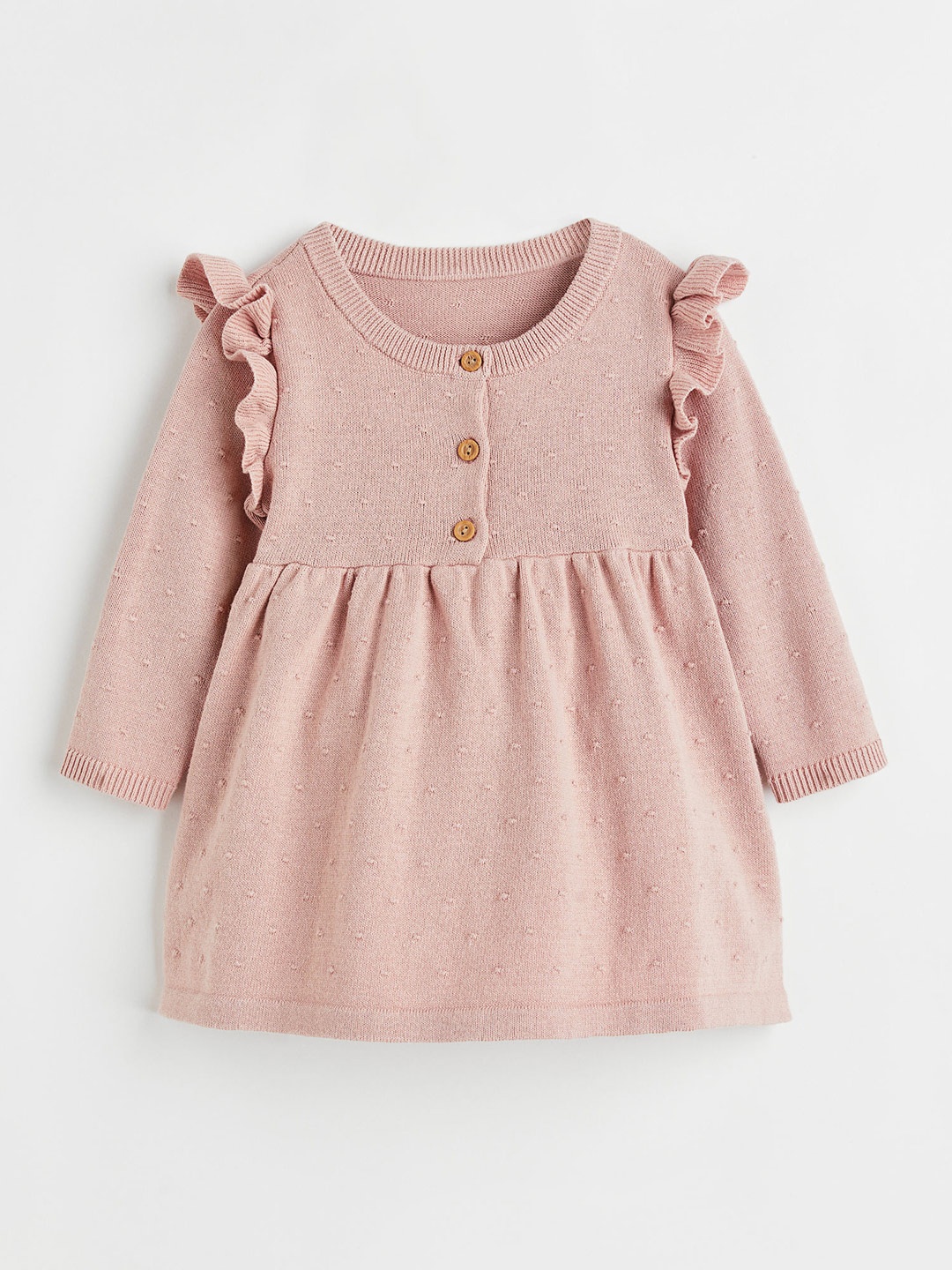 

H&M Girls Knitted Dress, Pink