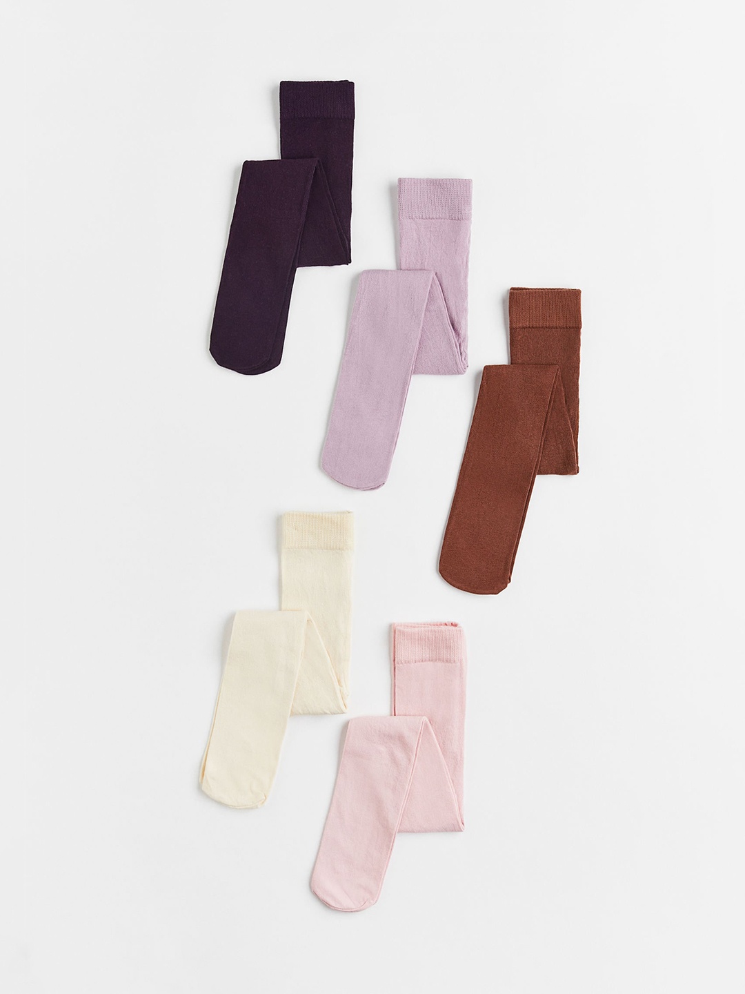 

H&M Girls 5-Pack Tights, Black