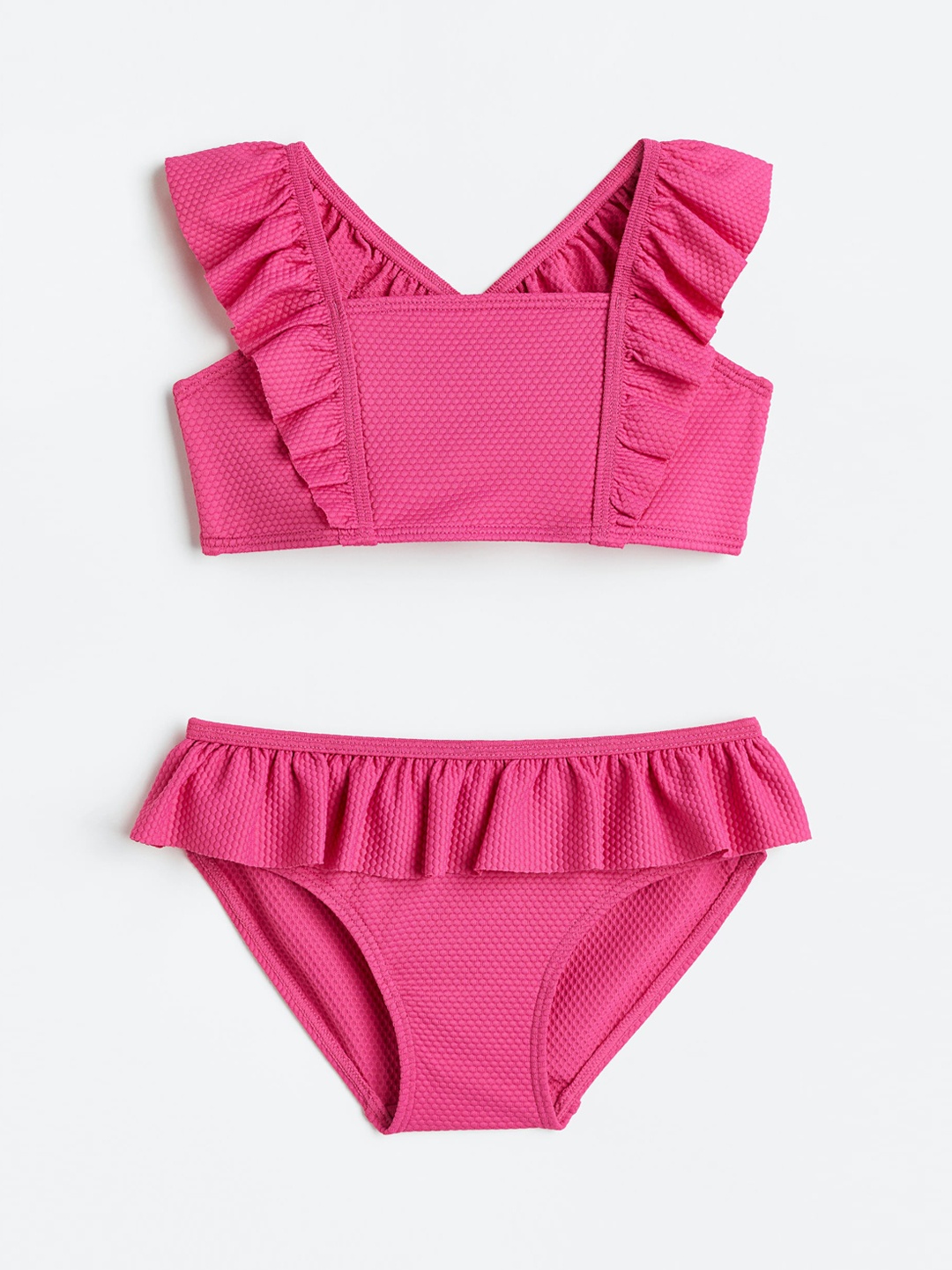 

H&M Girls Flounced Bikini, Pink