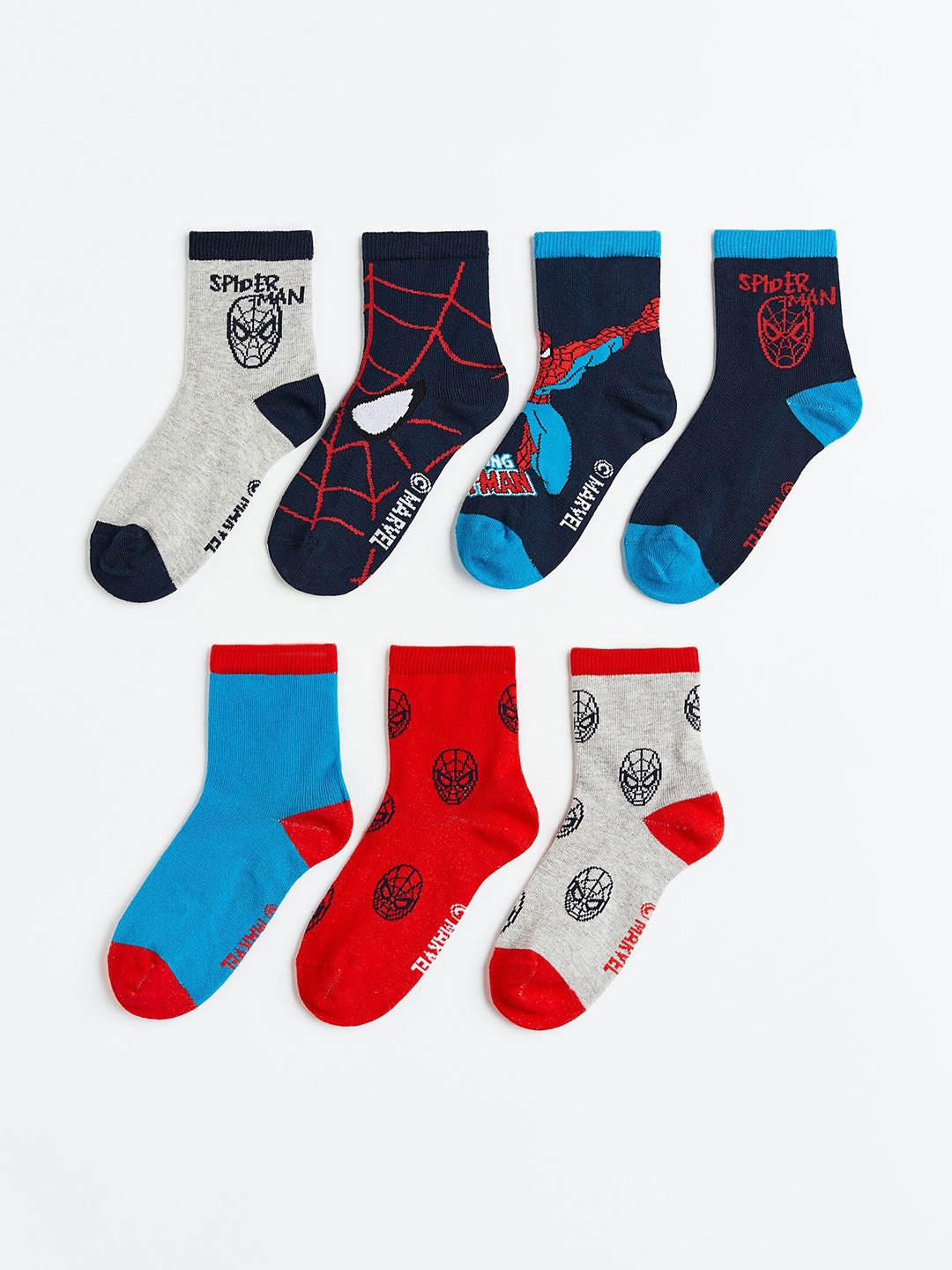 

H&M Boys 7-Pack Socks, Blue