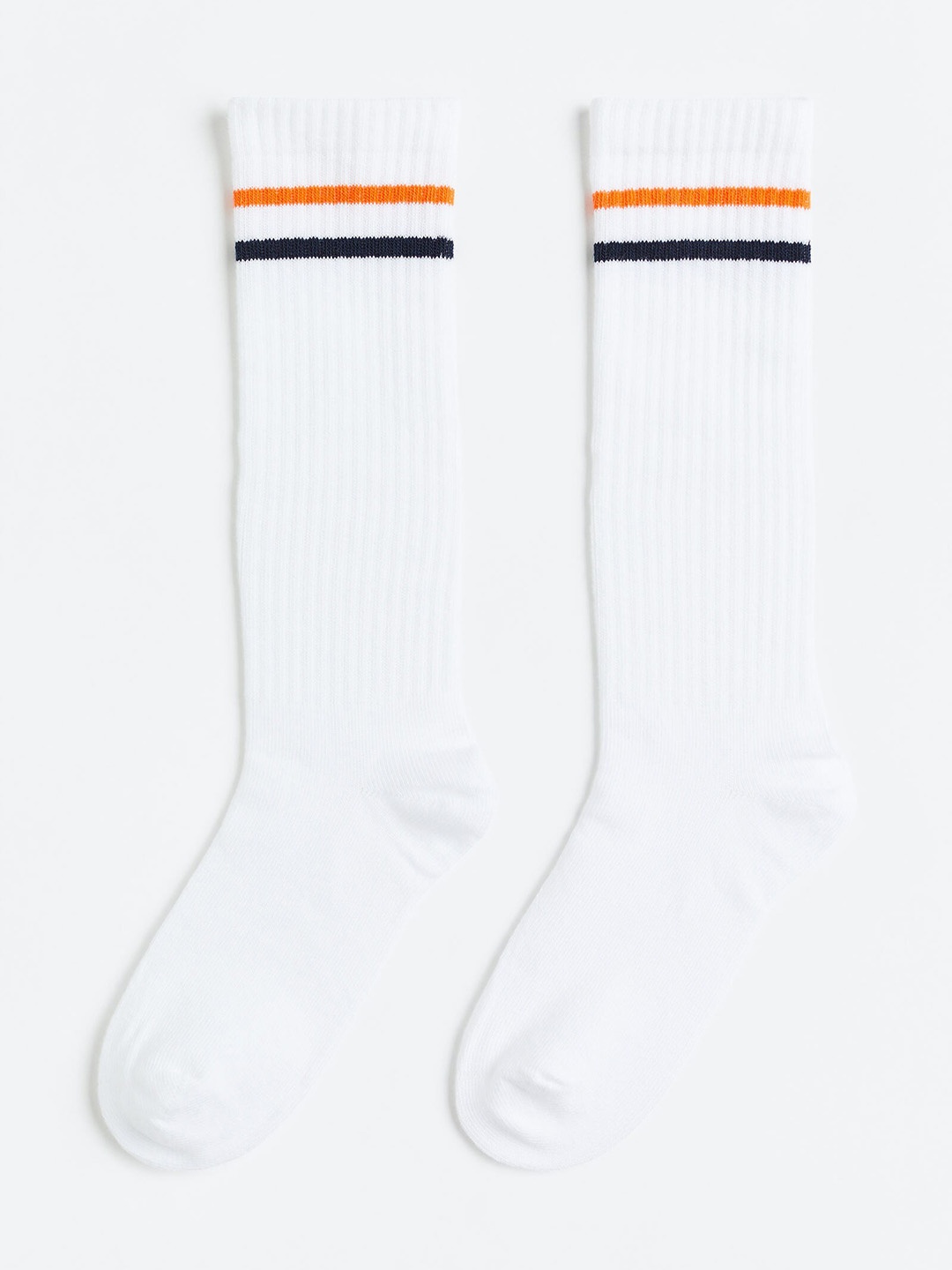 

H&M Girls 2-Pack Sports Socks in Dry Move, White