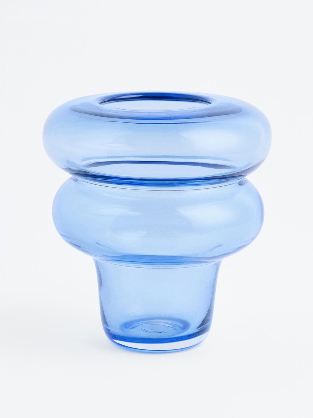 

H&M Blue Small Glass Vase
