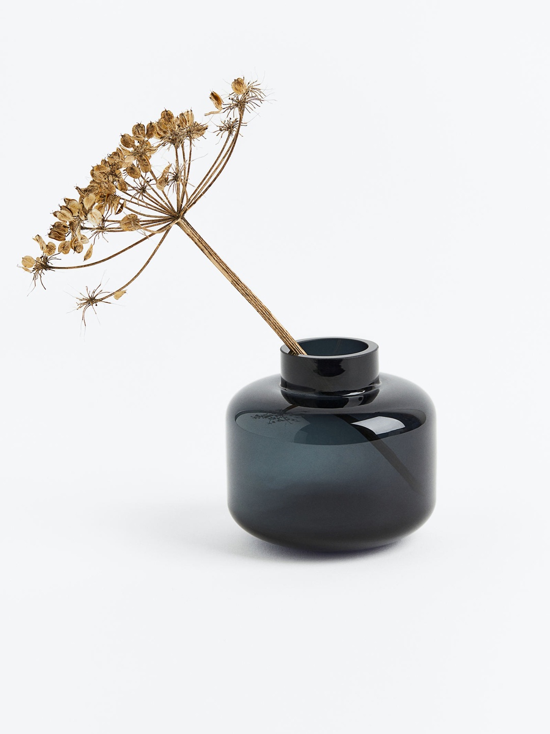 

H&M Grey Small Glass Vase