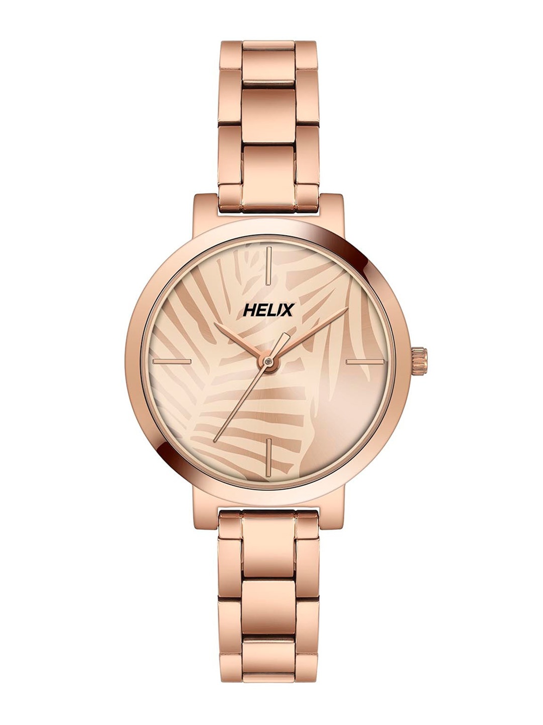 

Helix Women Brass Dial & Bracelet Style Straps Analogue Watch- TW041HL18, Rose gold