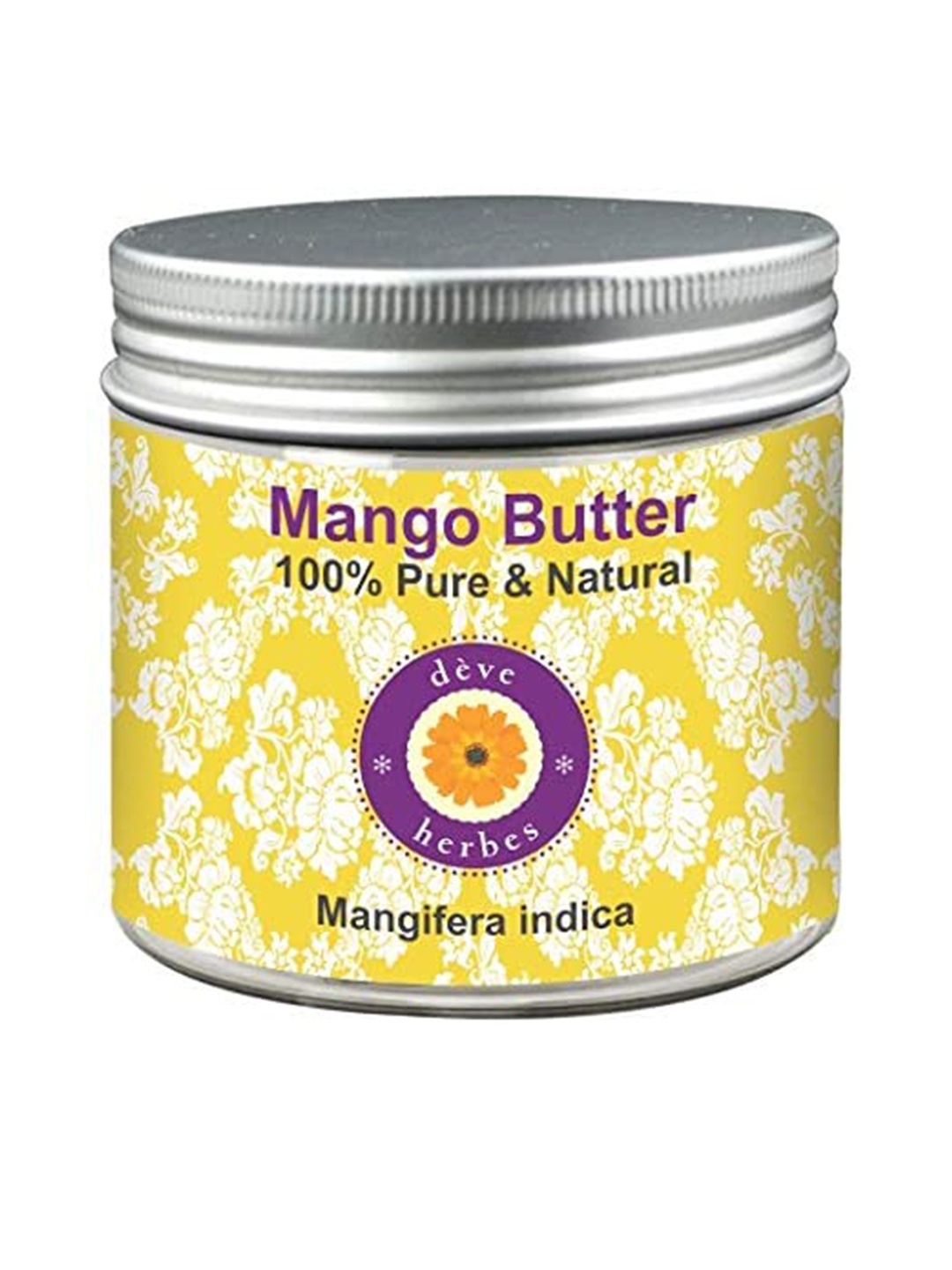 

Deve Herbes Natural Therapeutic Grade Pure Mango Body Butter - 50g, Yellow