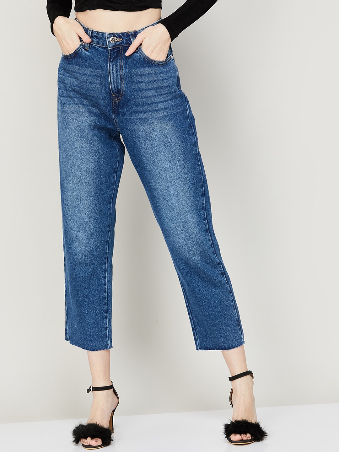 

Fame Forever by Lifestyle Women Cotton Straight Fit Light Fade Jeans, Blue