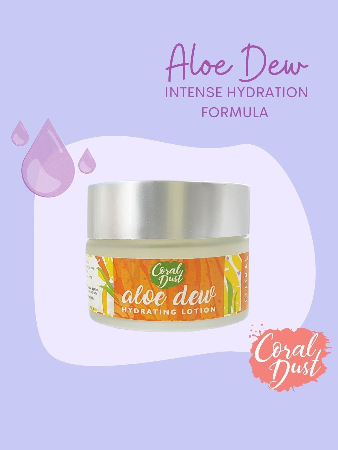 

Coral Dust Aloe Dew Hydrating Face Moisturizer, Transparent