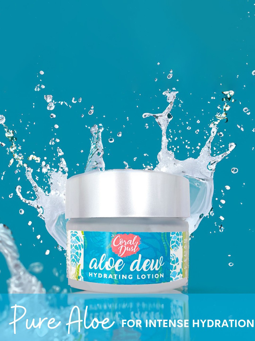 

Coral Dust Aloe Dew Hydrating Moisturizer 100 gm, Transparent