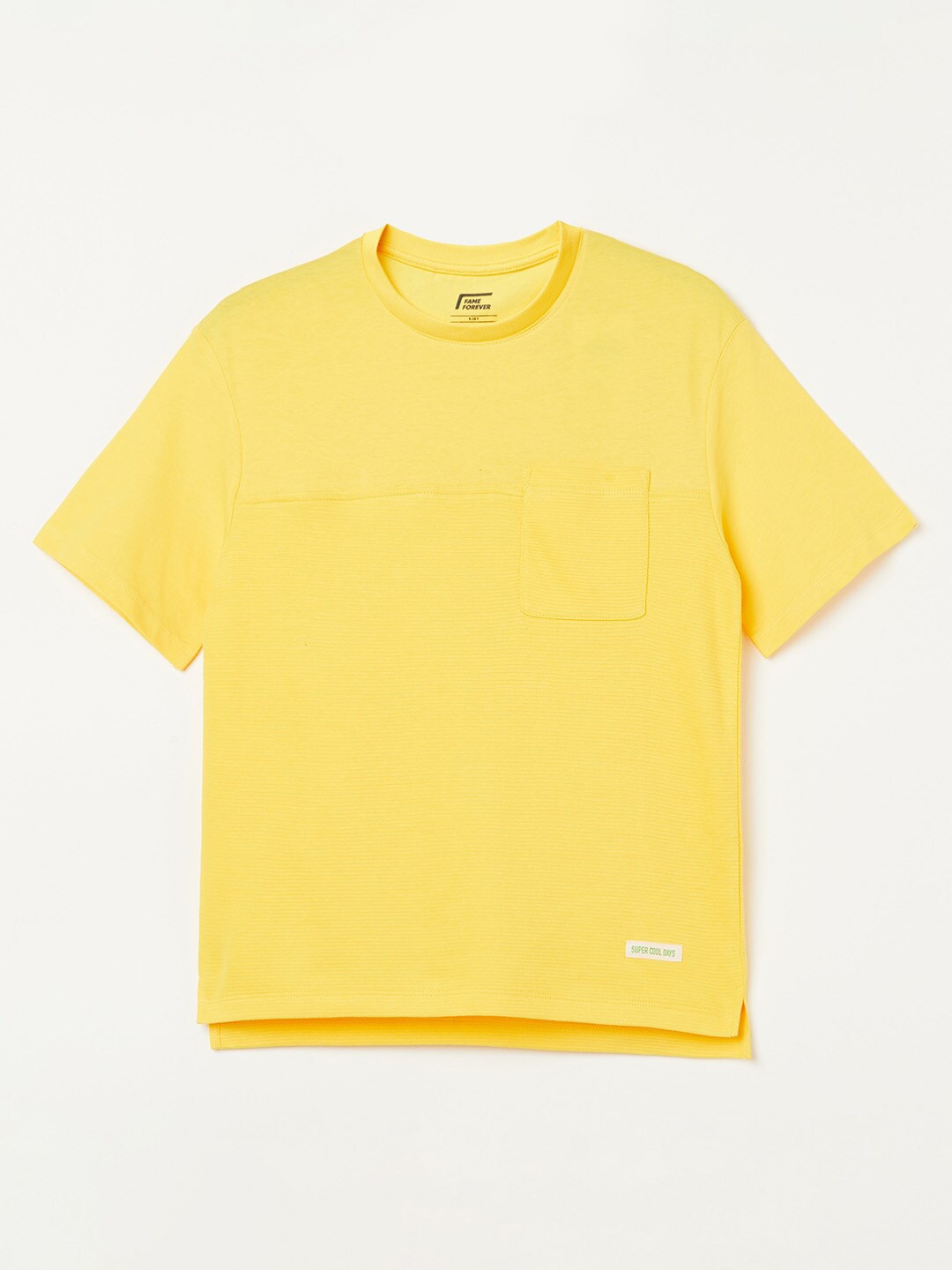 

Fame Forever by Lifestyle Boys Pure Cotton T-shirt, Yellow