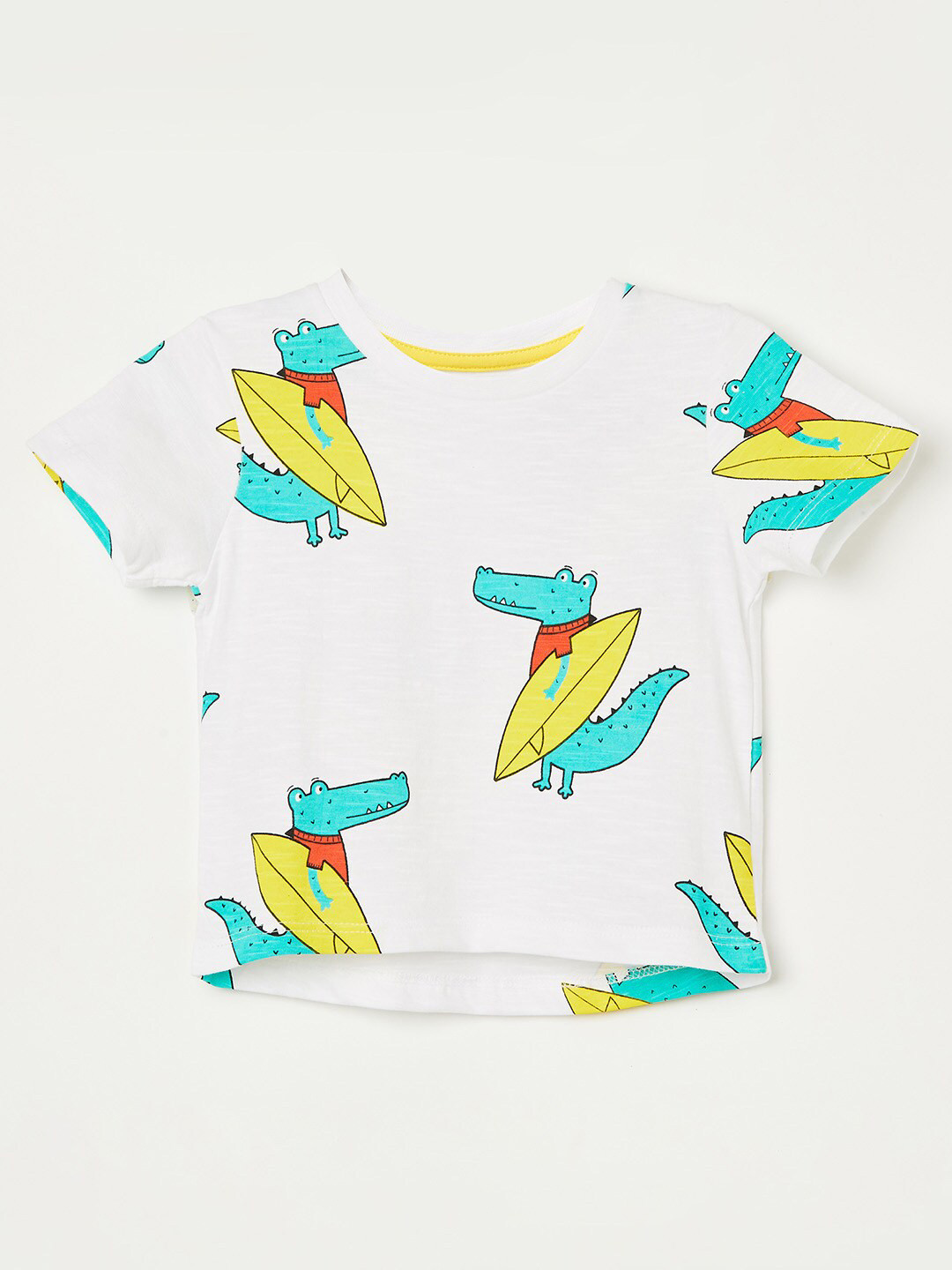 

Juniors by Lifestyle Boys Printed Pure Cotton T-shirt, White