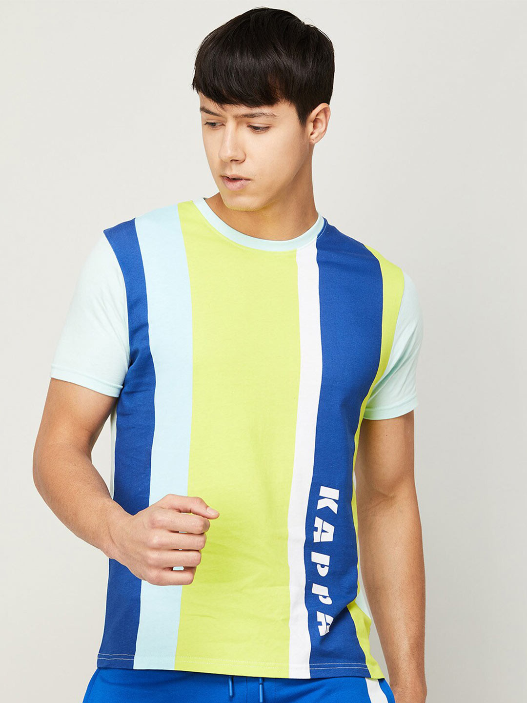 

Kappa Men Round Neck Cotton T-shirt, Yellow