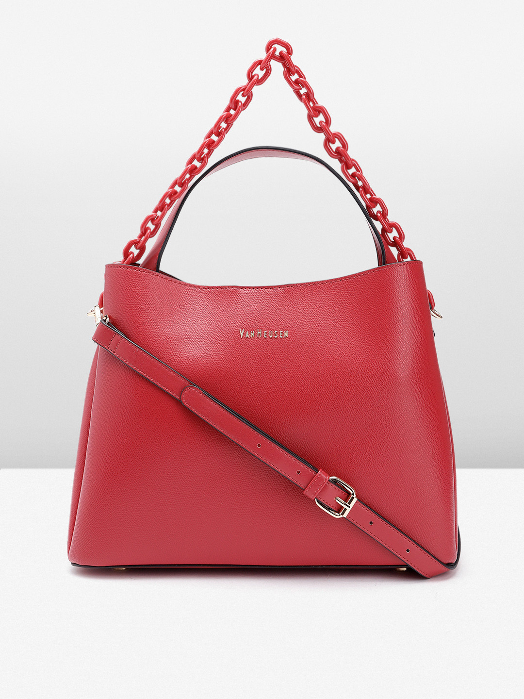 

Van Heusen Structured Handheld Bag, Red