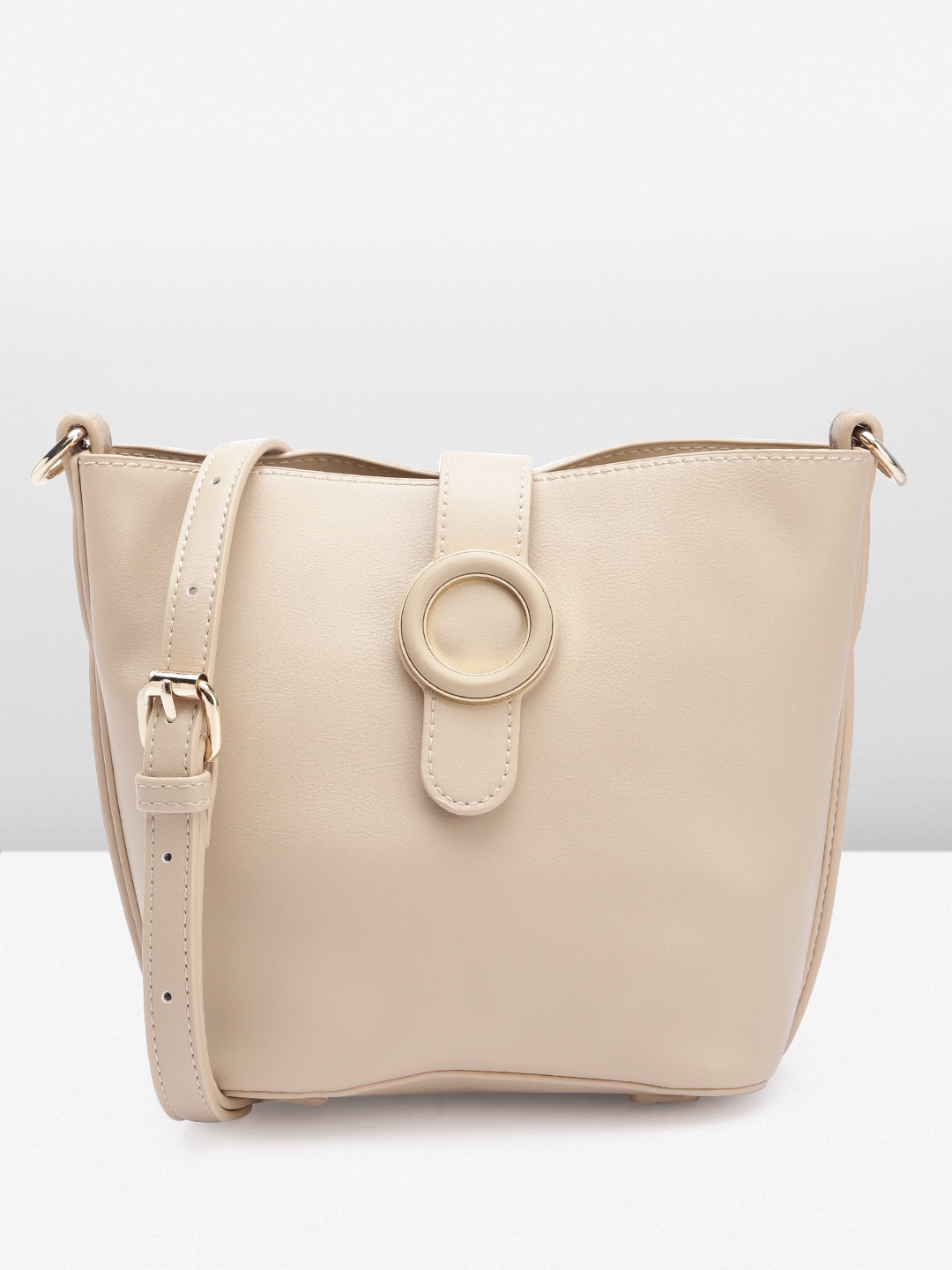

Van Heusen Women Structured Sling Bag, Beige