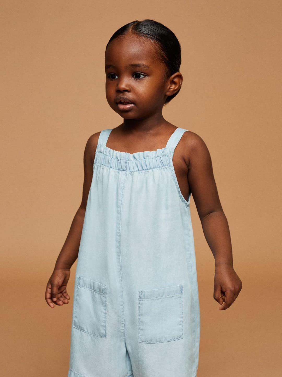 

Mango Kids Sustainable Playsuit, Blue