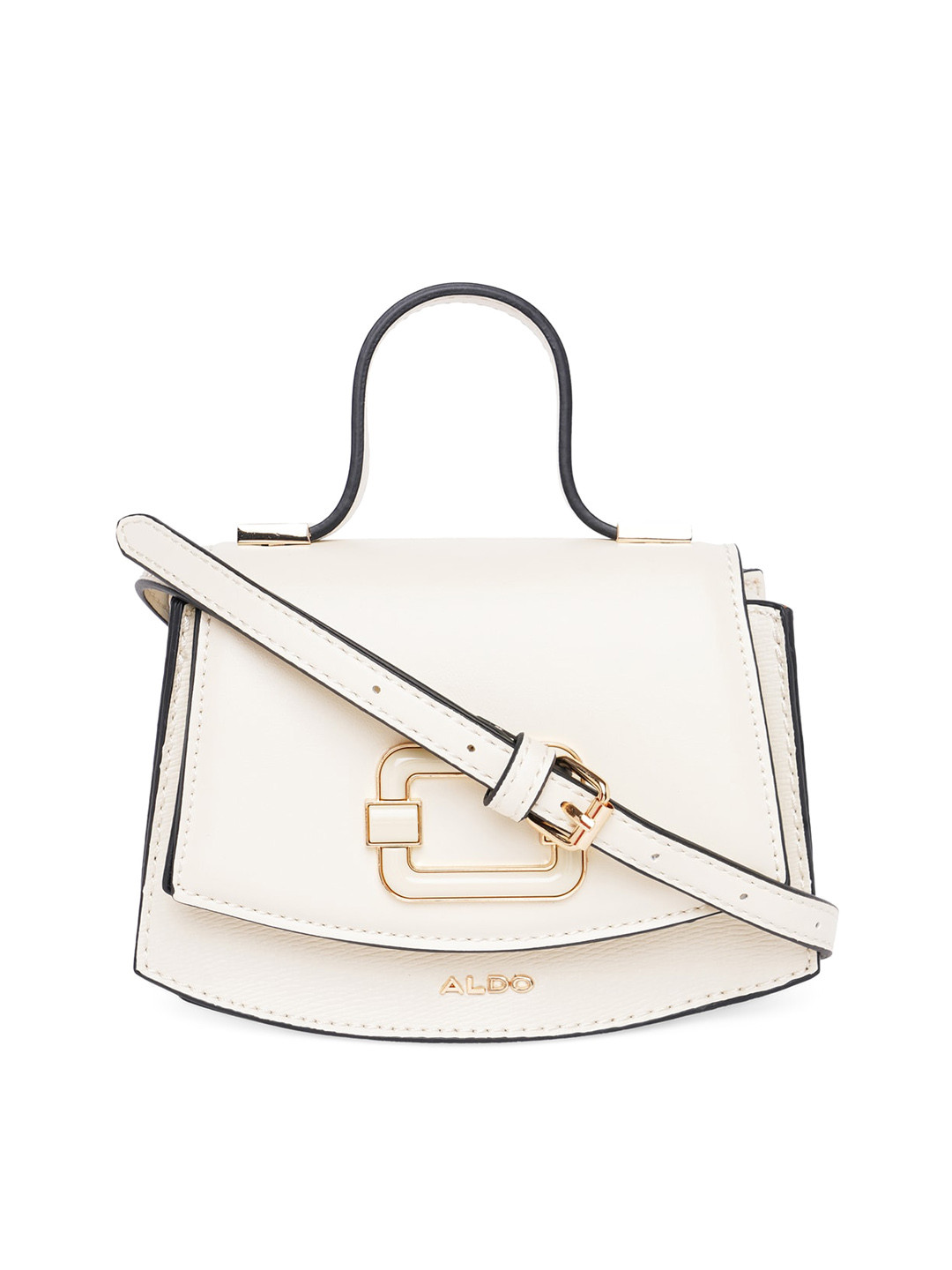 

ALDO White Structured Handheld Bag