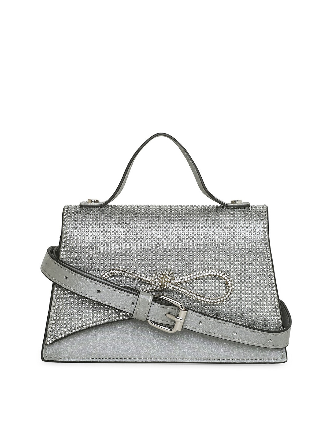 

ALDO Structured Satchel, Silver