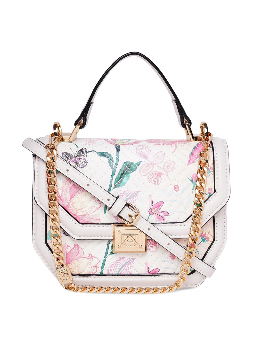 

ALDO Printed Structured Handheld Bag, Pink