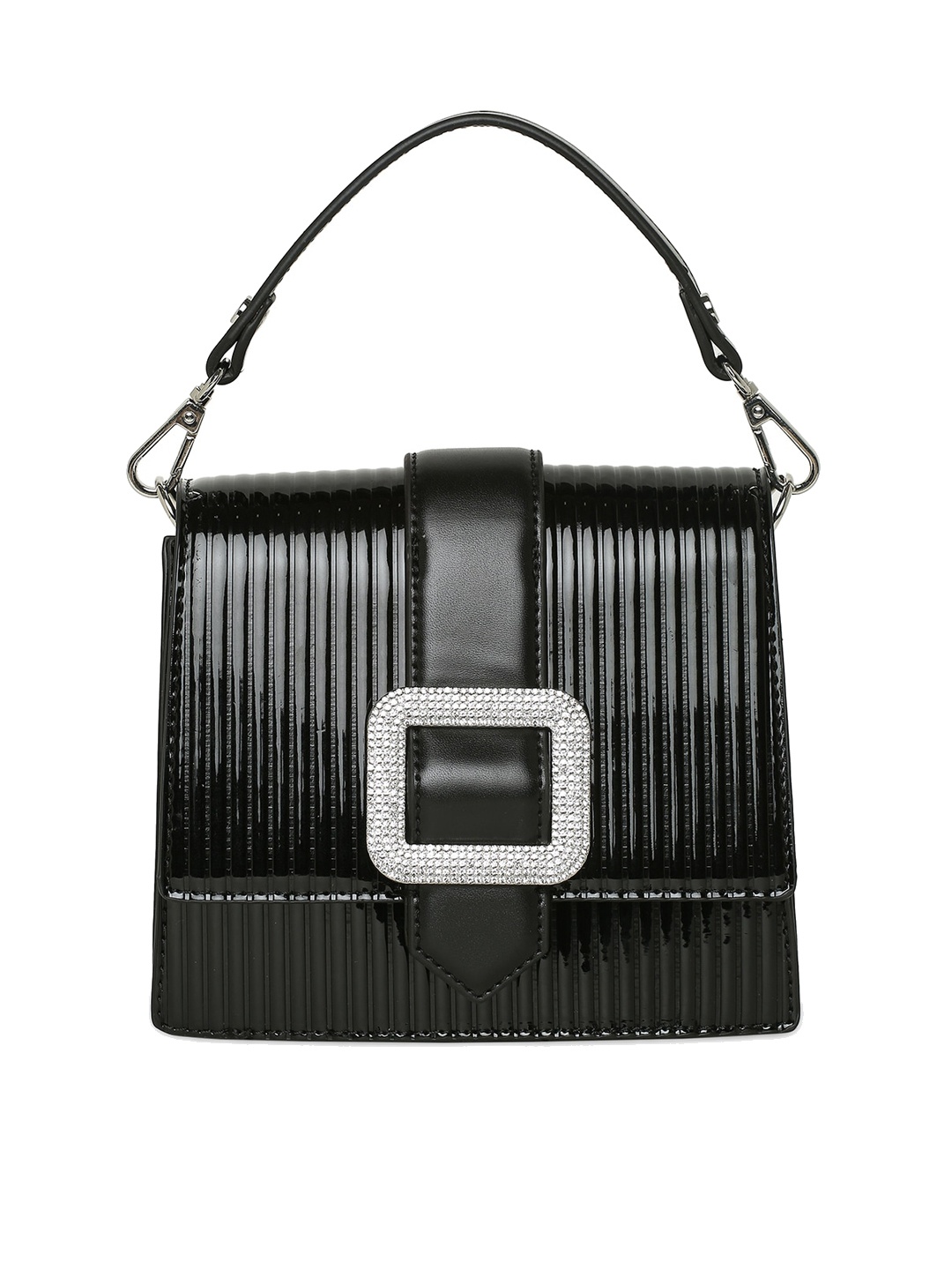 

ALDO Textured Structured Handheld Bag, Black