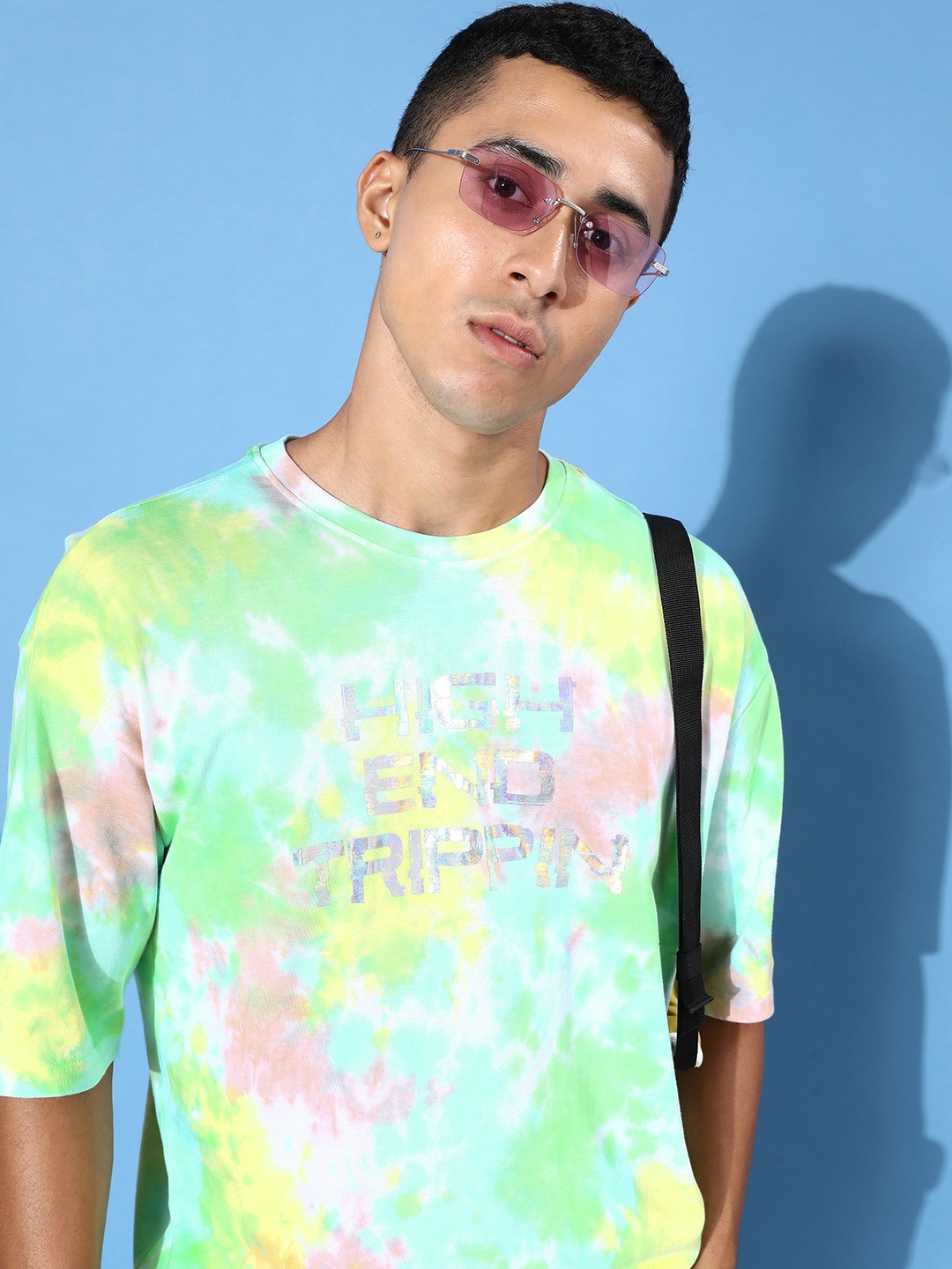 

Kook N Keech Multicolored Hyper Hypo Pure Cotton Tie & Dye d Oversize T-shirt, Multi