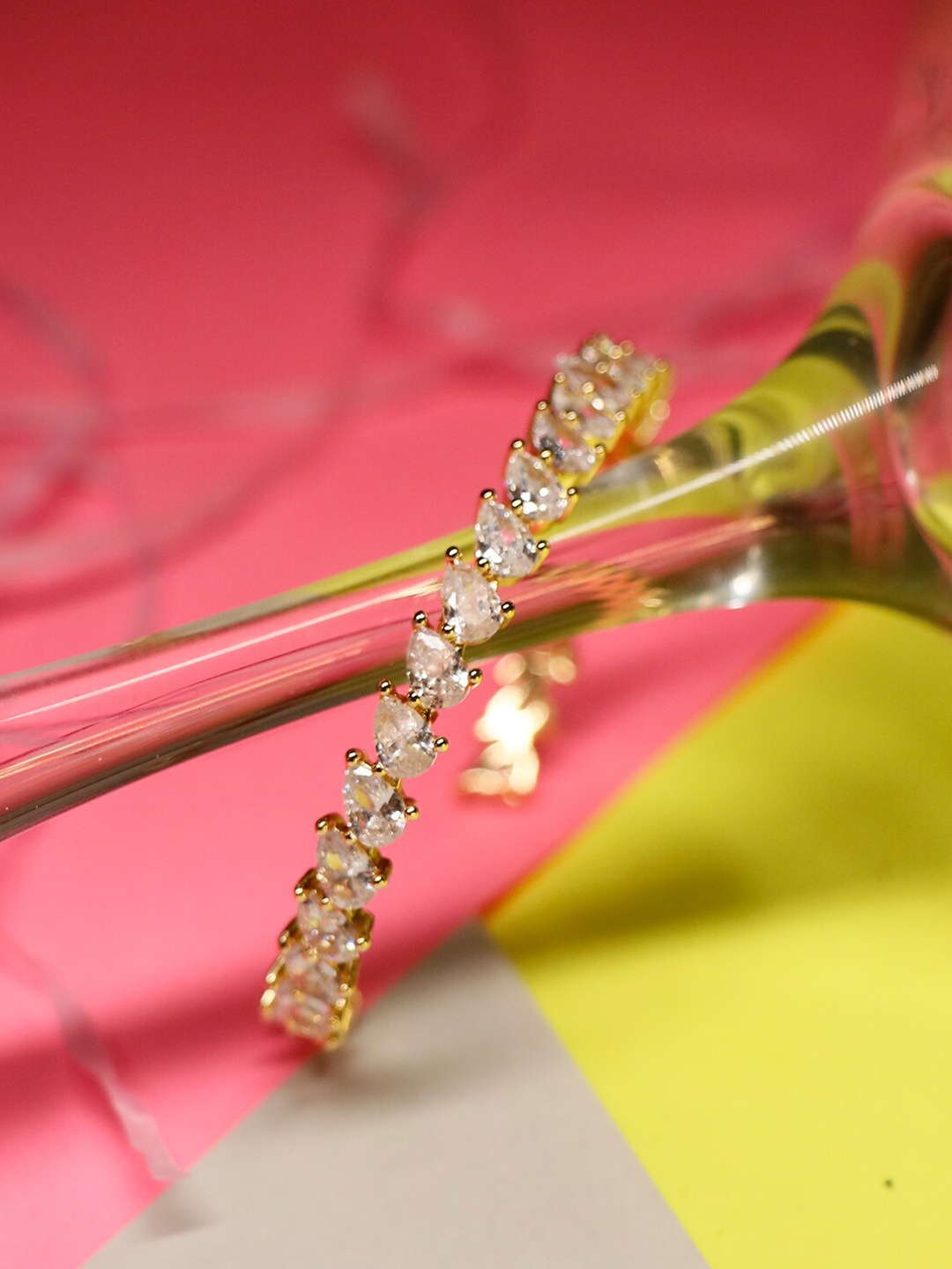 

Ishhaara Women Gold-Plated Cuff Bracelet