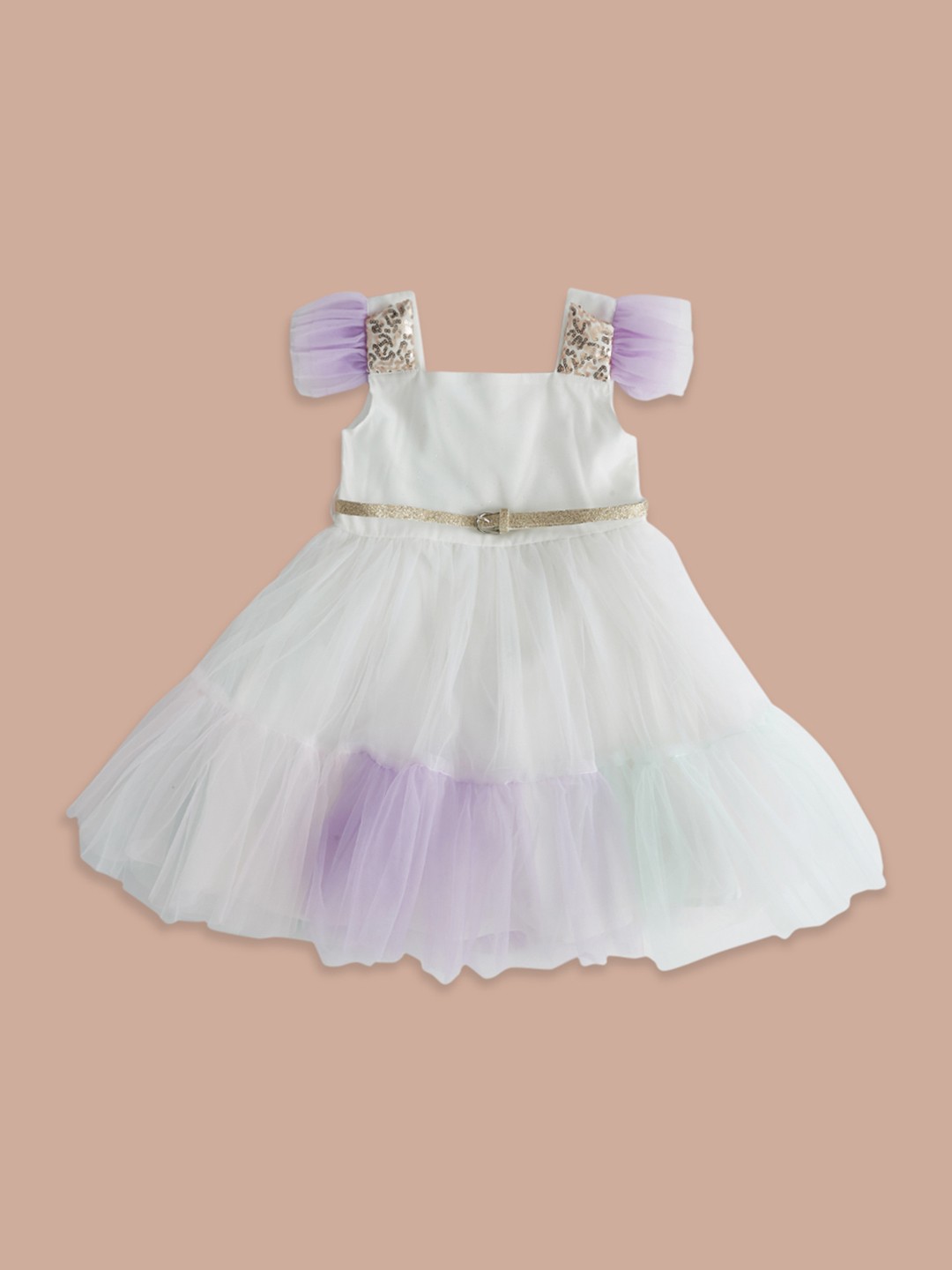 

Pantaloons Junior Square Neck Fit & Flare Cotton Dress, White