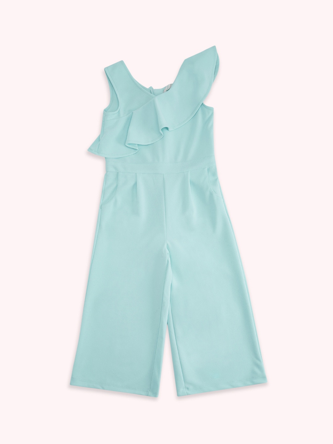 

Pantaloons Junior Girls Cotton Basic Jumpsuit, Blue