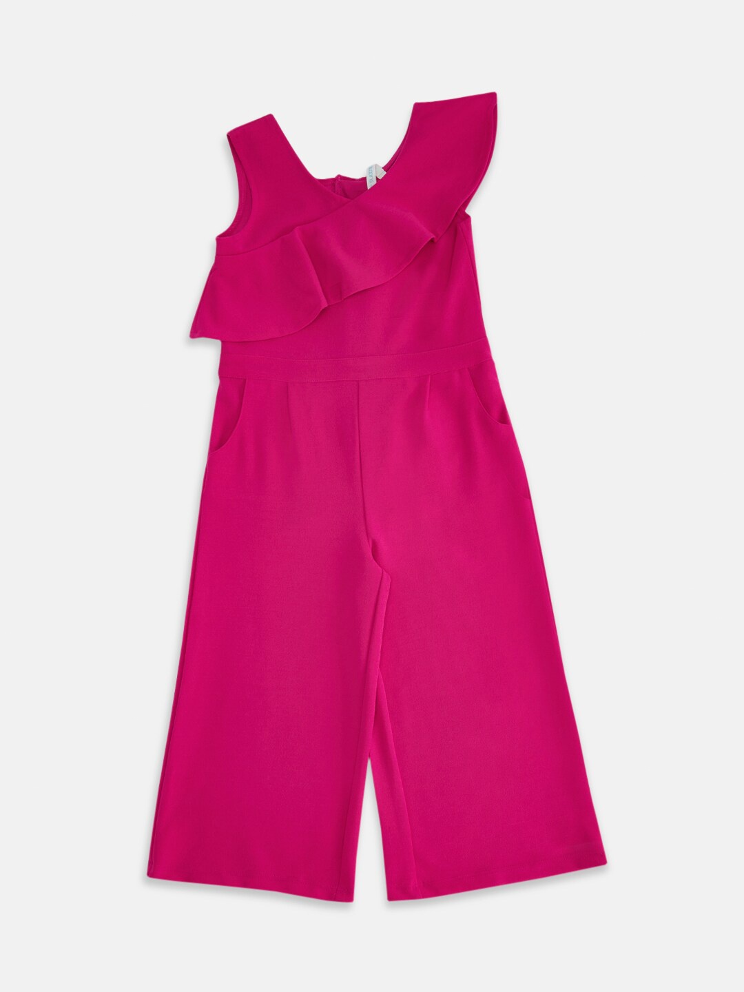 

Pantaloons Junior Girls Basic Jumpsuit, Fuchsia
