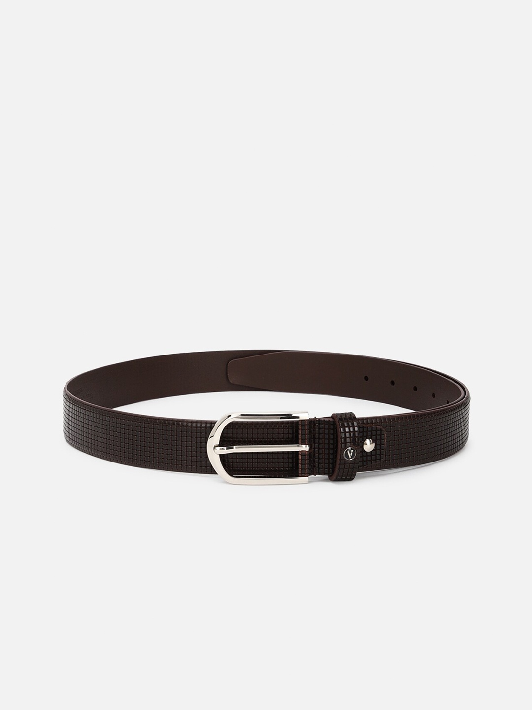 

Van Heusen Men Textured Leather Belt, Brown