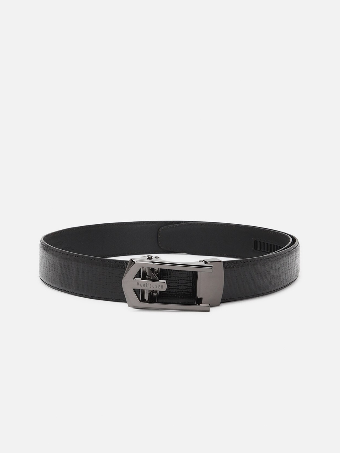 

Van Heusen Men Textured Leather Belt, Black
