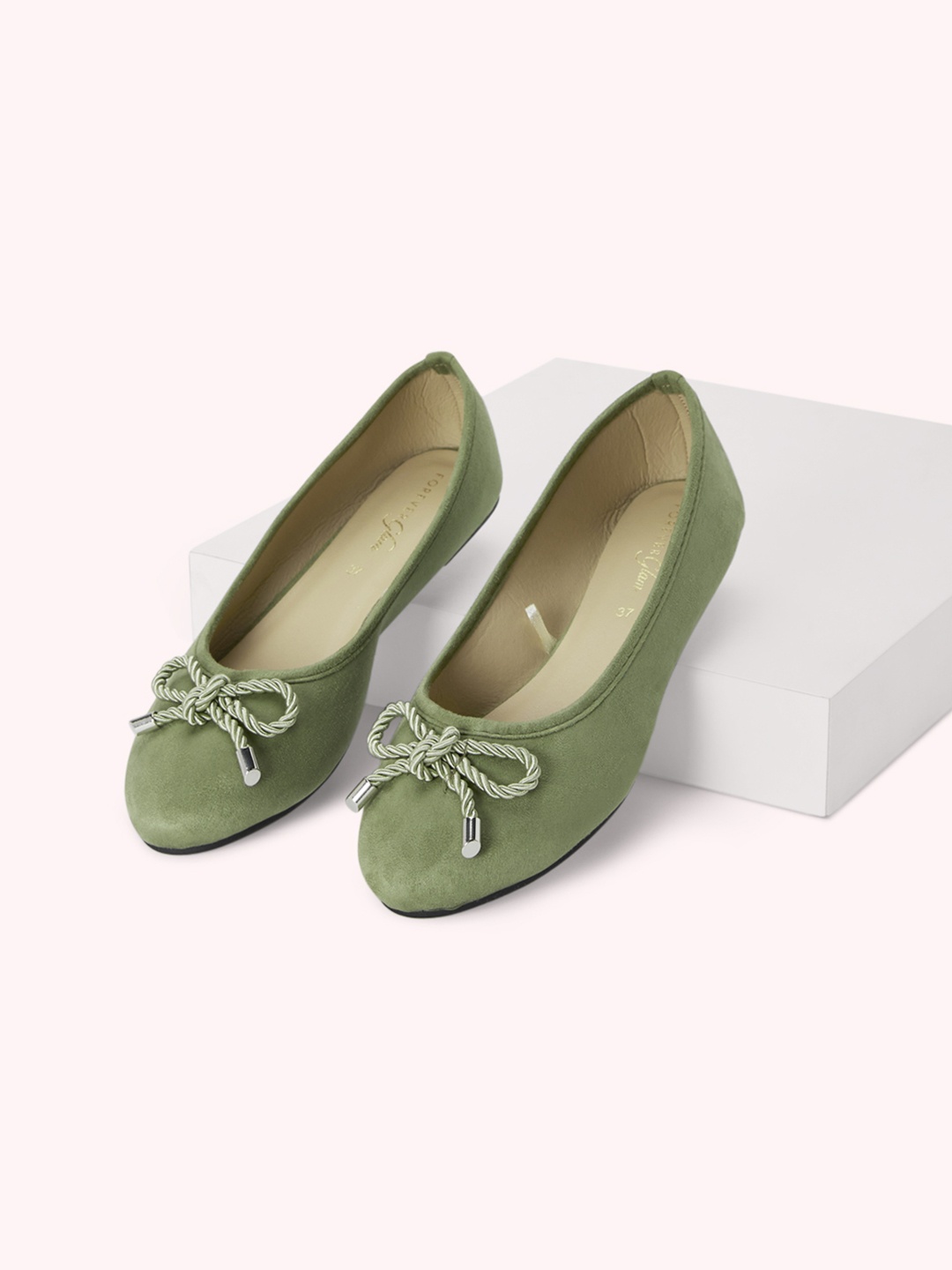 

Forever Glam by Pantaloons Women Ballerinas With Bows, Green