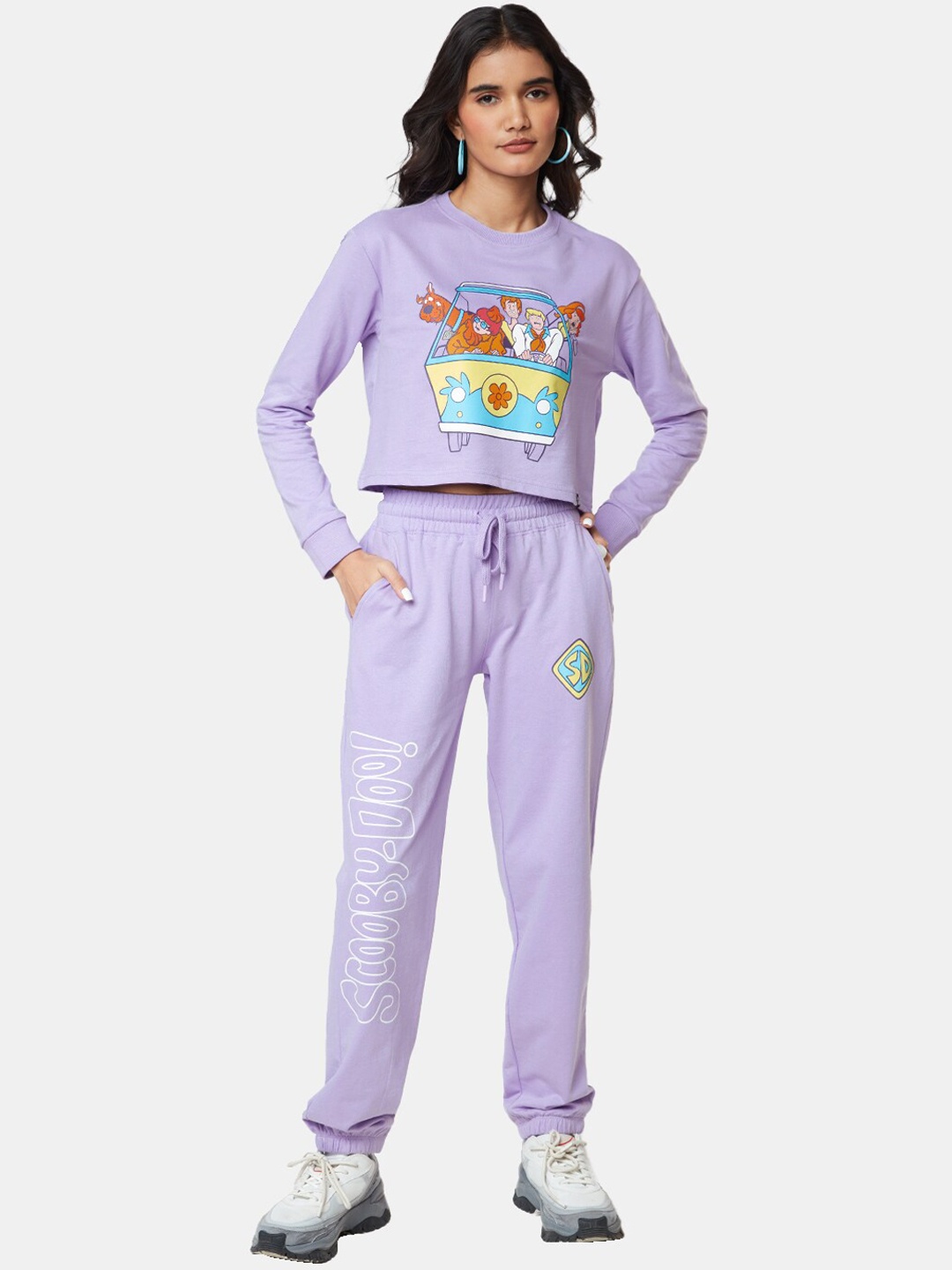 

The Souled Store Women Printed Co-Ords Set, Lavender