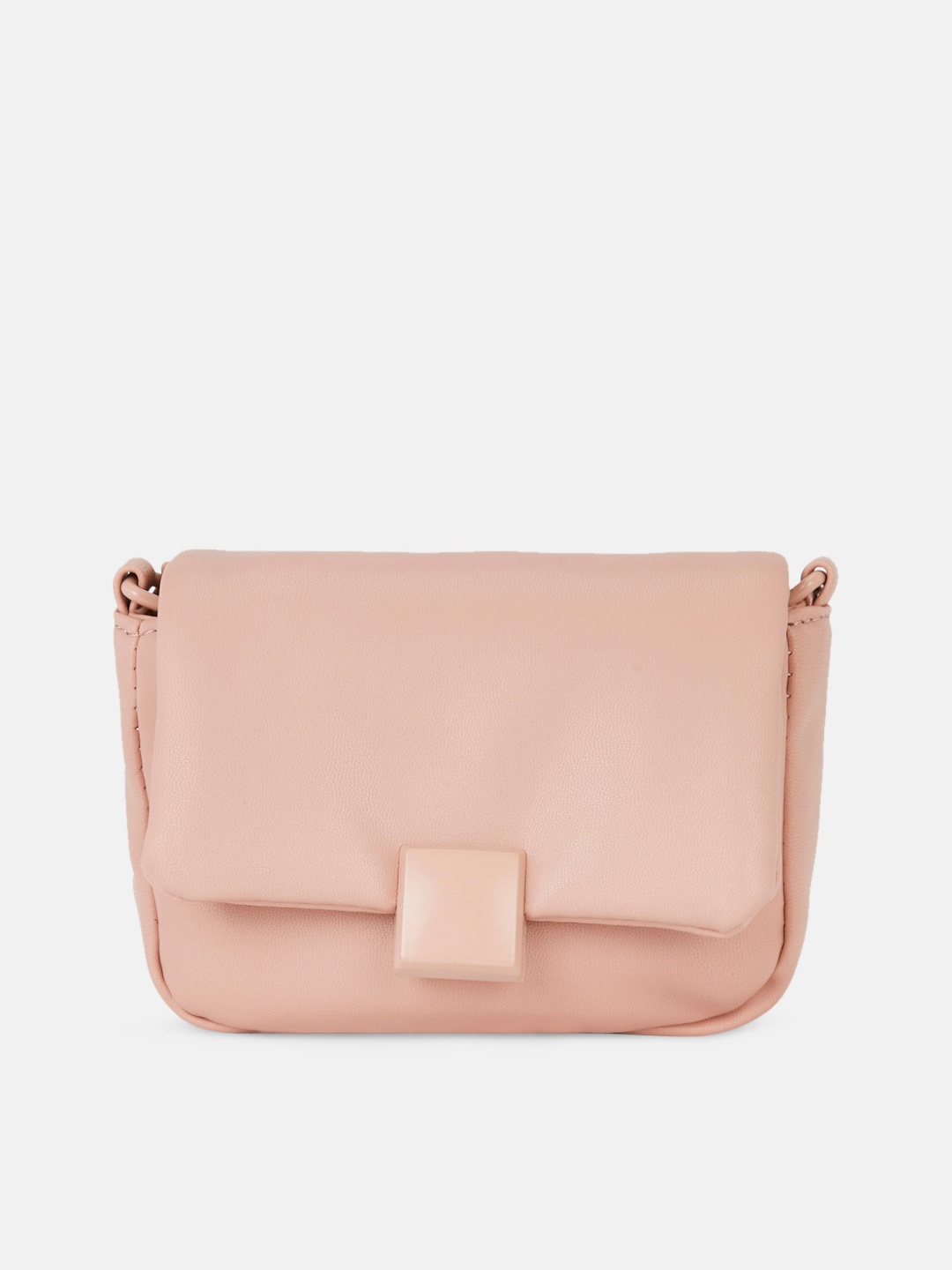 

Forever Glam by Pantaloons PU Structured Sling Bag, Pink