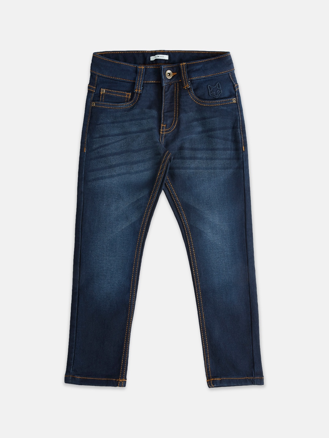 

Pantaloons Junior Boys Cotton Tapered Fit Light Fade Jeans, Blue