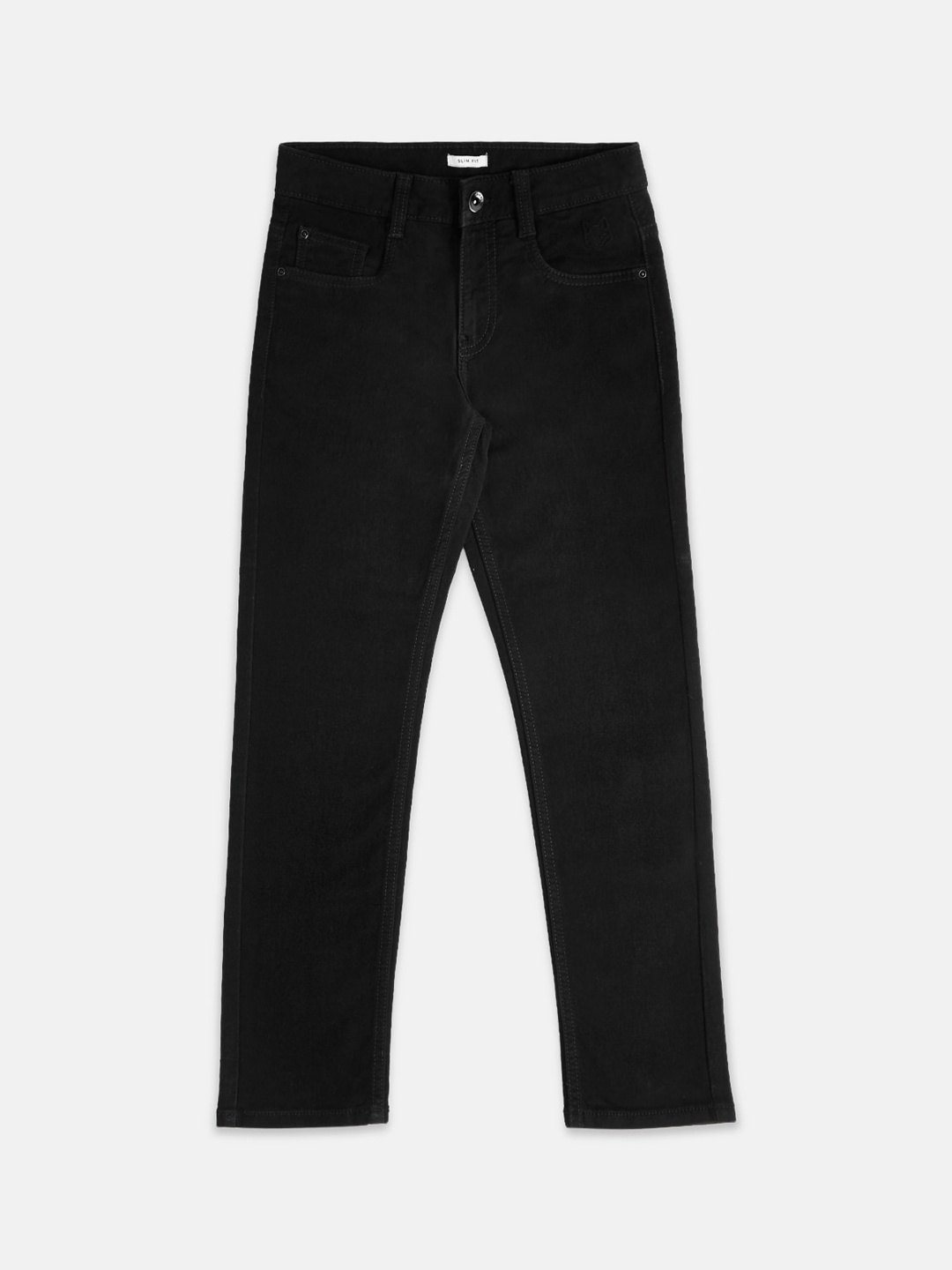 

Pantaloons Junior Boys Tapered Fit Jeans, Black