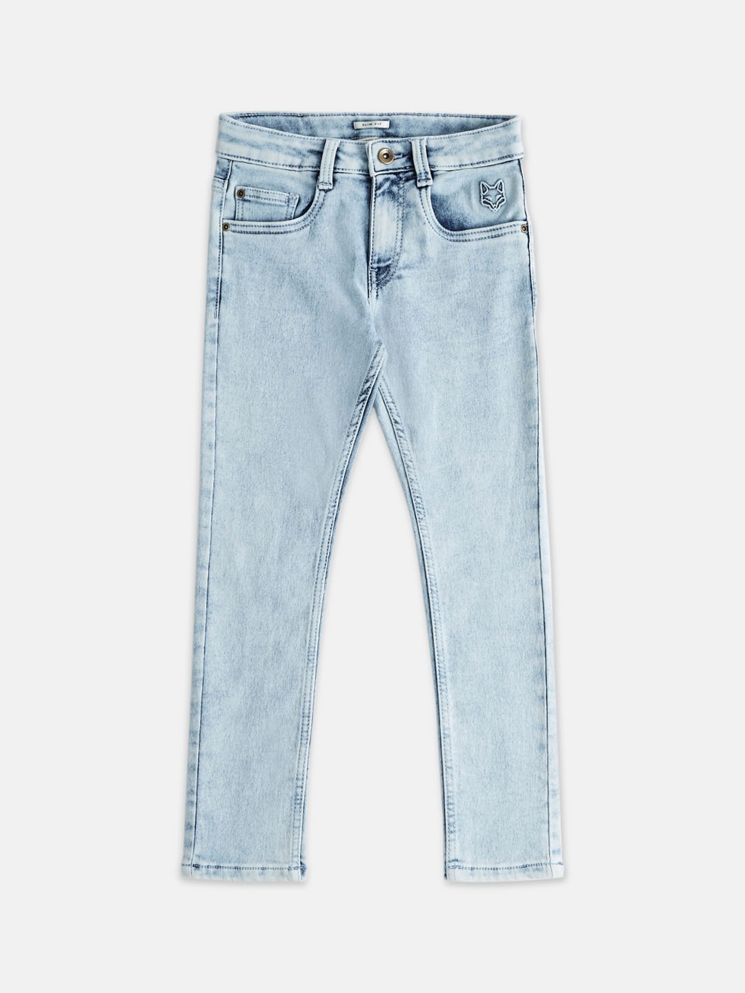 

Pantaloons Junior Kids Boys Straight Fit Heavy Fade Jeans, Blue